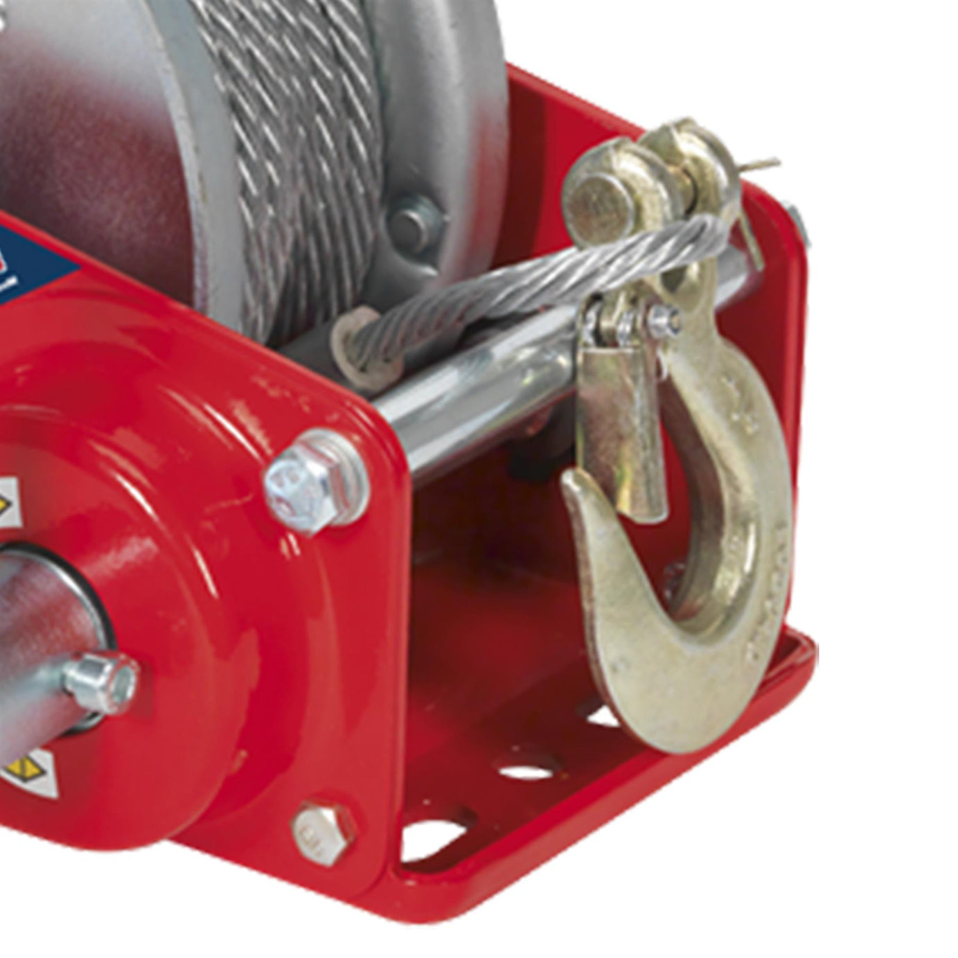 Sealey Geared Hand Winch with Brake & Cable 900kg Capacity