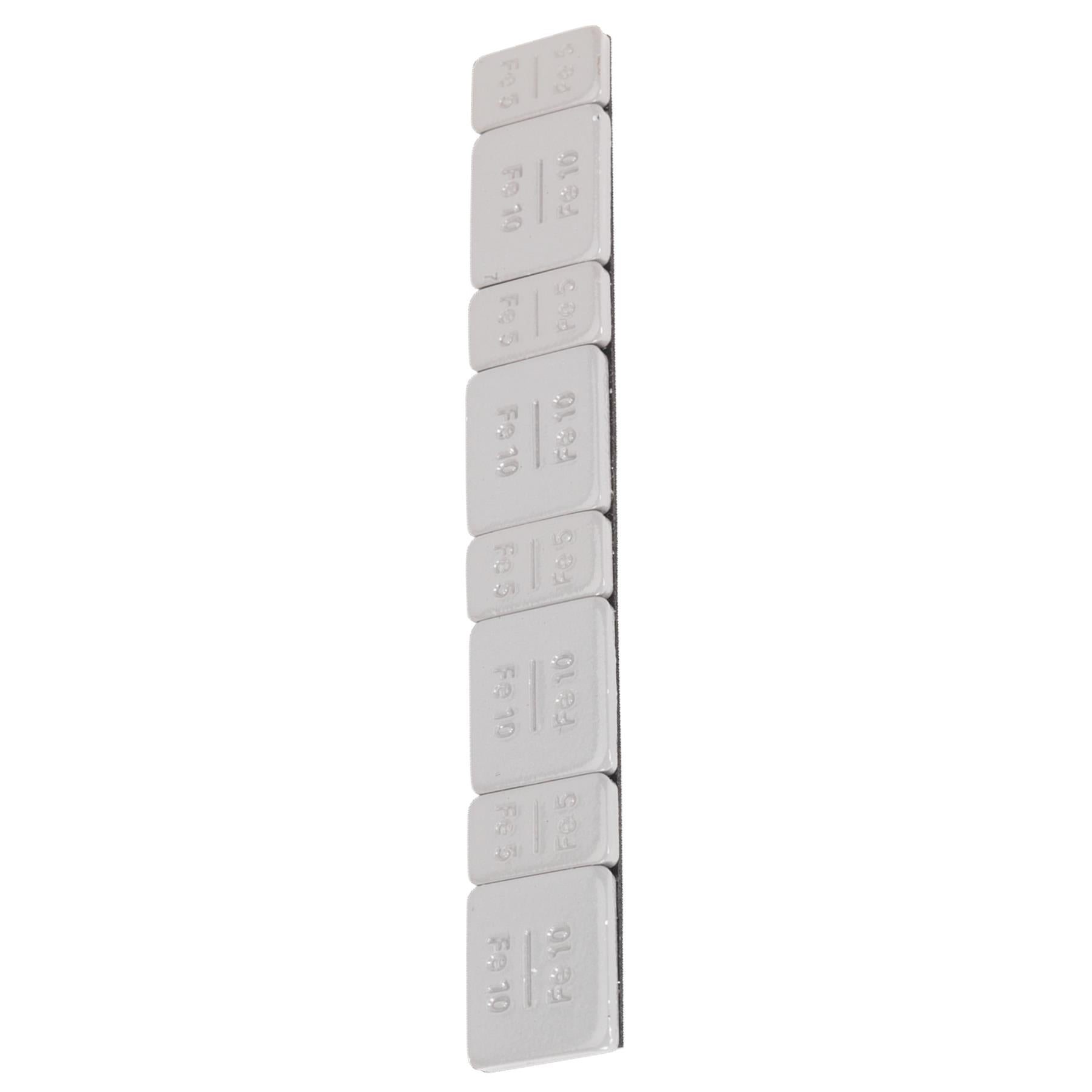 Wheel Weight 5 & 10g Adh Zinc-Steel Pl Coat Pk of 100x8 Sealey