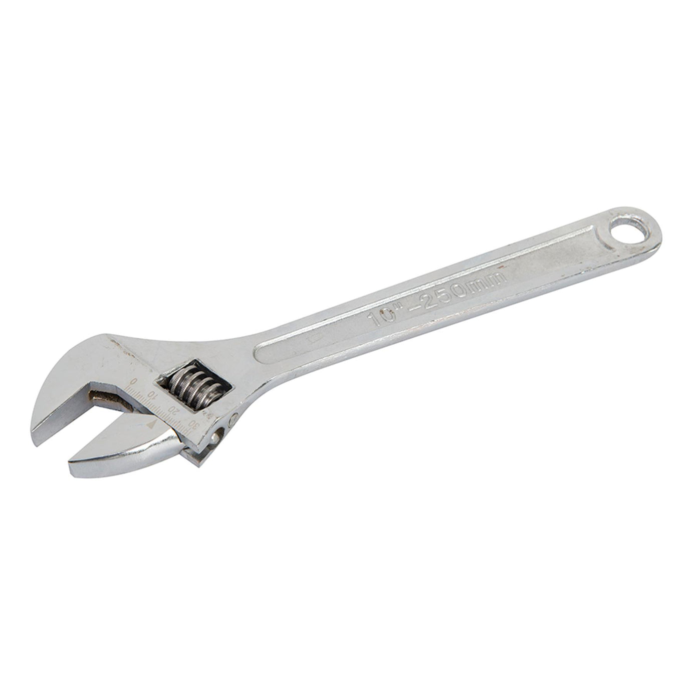 Adjustable Wrench Length 250mm - Jaw 27mm Drop-Forged Chrome Plated New