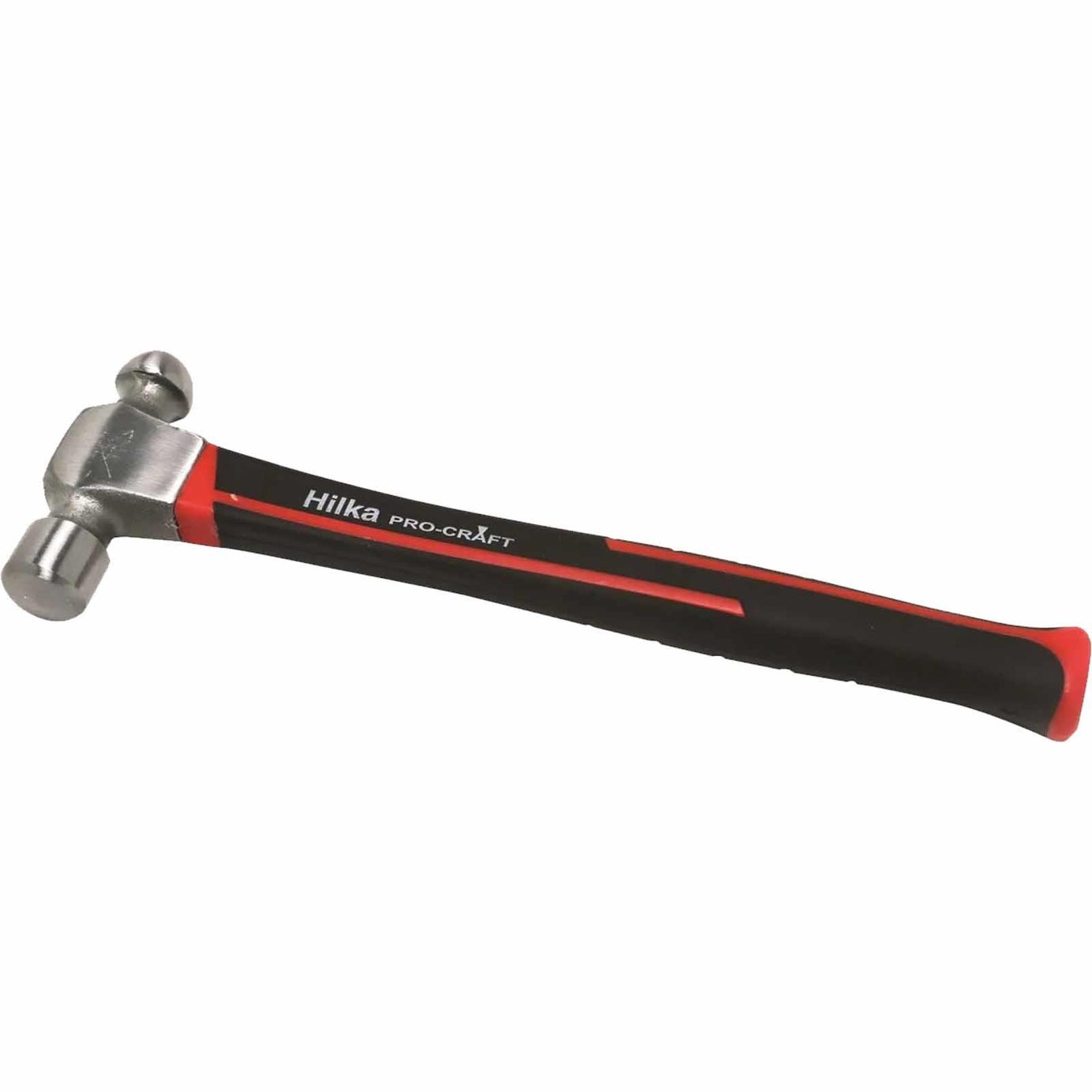 1lb Ball Pein Hammer Fiberglass Shaft Comfortable Rubber Grip Handle