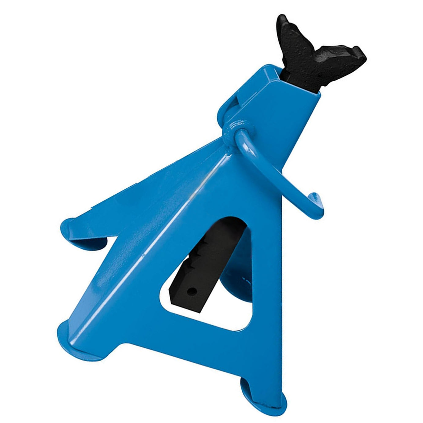 2Pce Axle Stand Set 6 Tonne Fast & Easy Ratchet Height Adjustment - Iron Cast