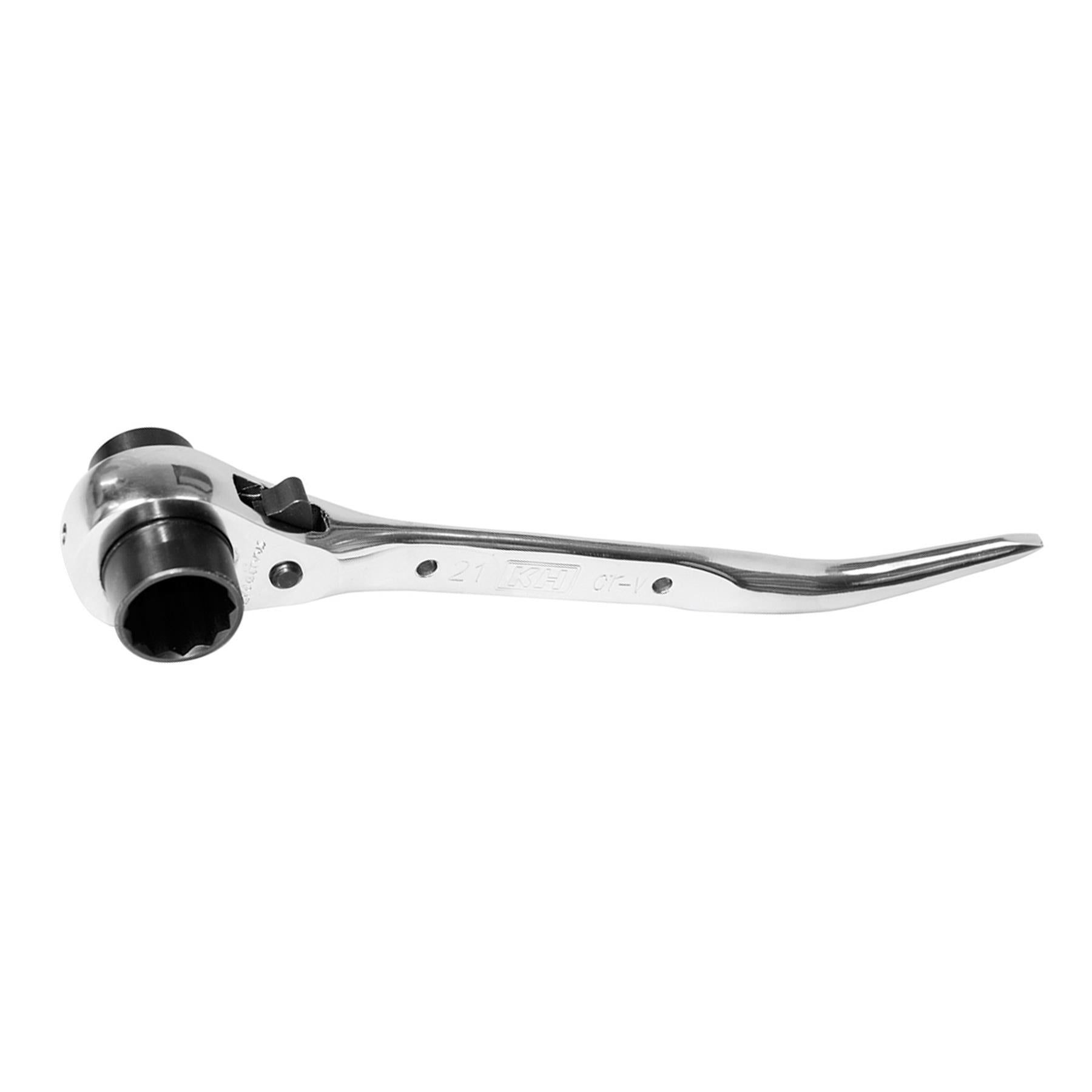 Twin Podger 21/23mm Hardened & Tempered Bi Hex Socket With 2-way Ratchet Action