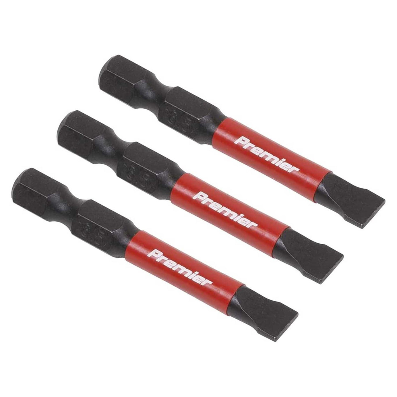 Slotted 6.5mm Impact Power Tool Bits 50mm - 3pc