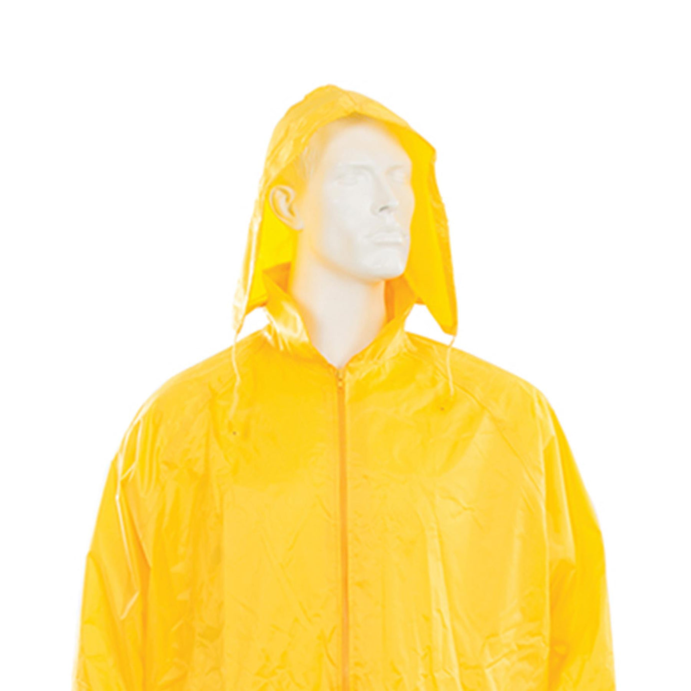 2Pce Rain Suit Yellow Large 74cm - 130cm (29 - 51") Includes Hood With Neck Cord