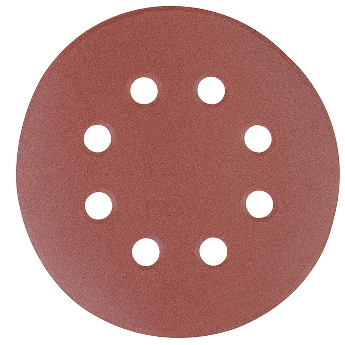 Punched Sanding Discs 125mm 10Pk Grit 40 Hook & Loop Aluminium Oxide DIY