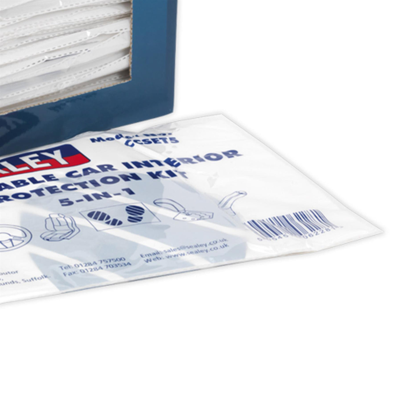 Sealey 5 in 1 Disposable Car Interior Protection Kit 50 Sets Seat Cover