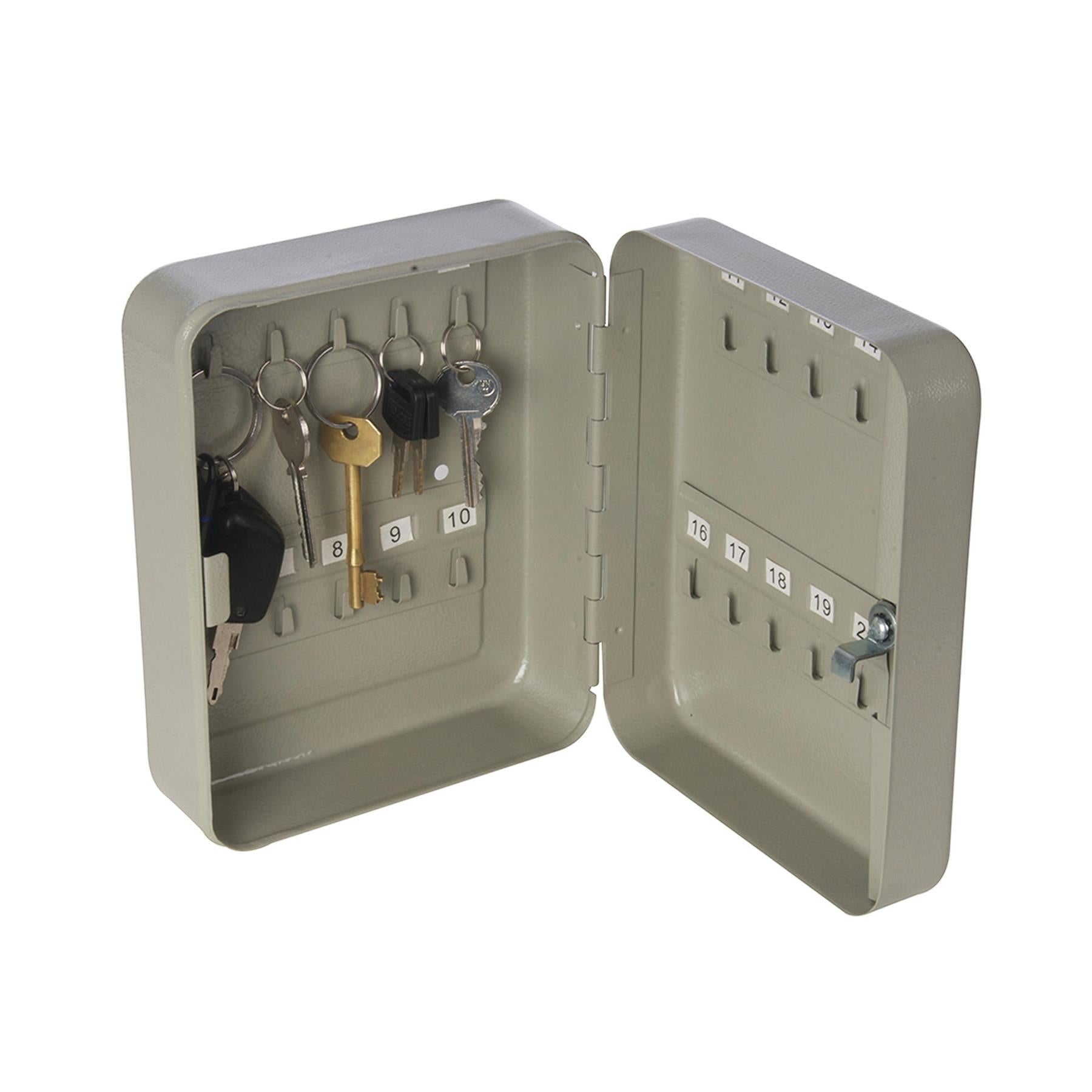 20-Key Cabinet Keyed - 200 X 160 X 75mm Metal Heavy Duty Steel Lockable