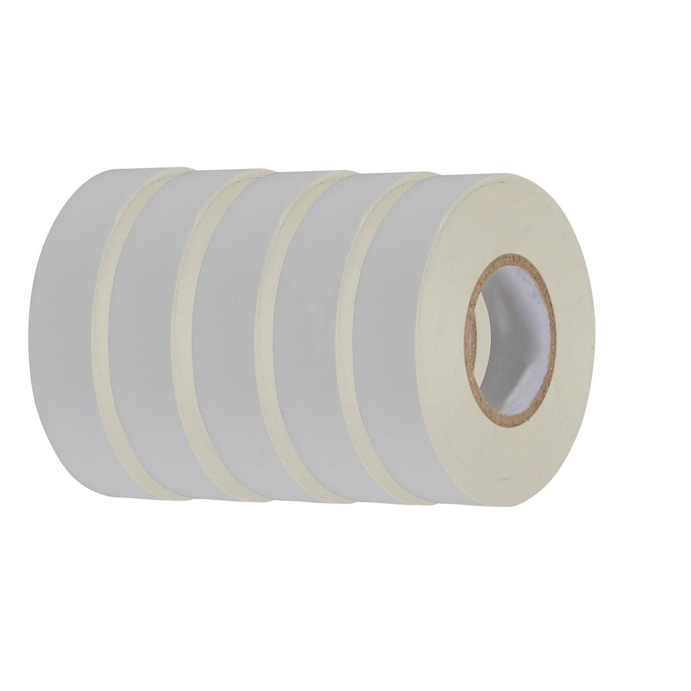 Electrical Pvc Insulation Insulating Tape 22m Flame Retardant Rolls White 5 Rolls