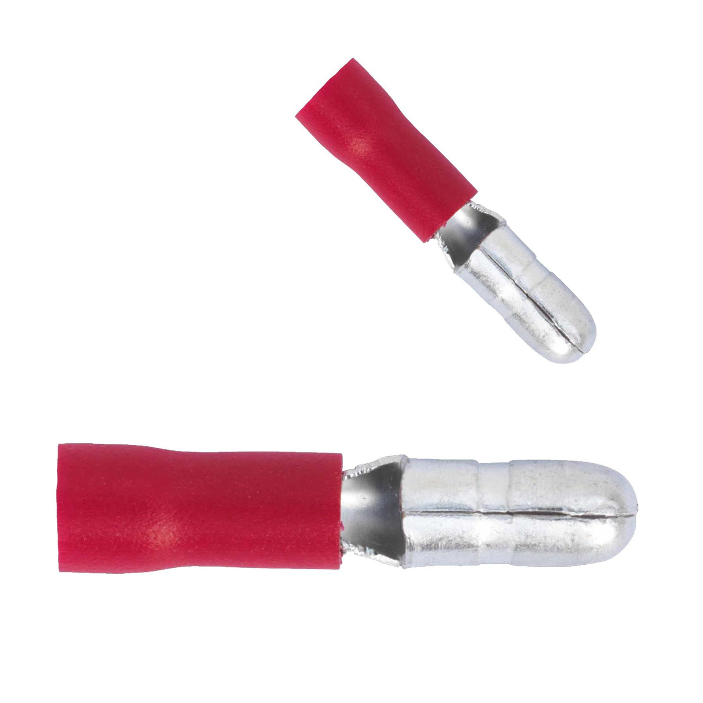 Bullet Terminal 4mm Male Red Pack of 100. RT11 Sealey
