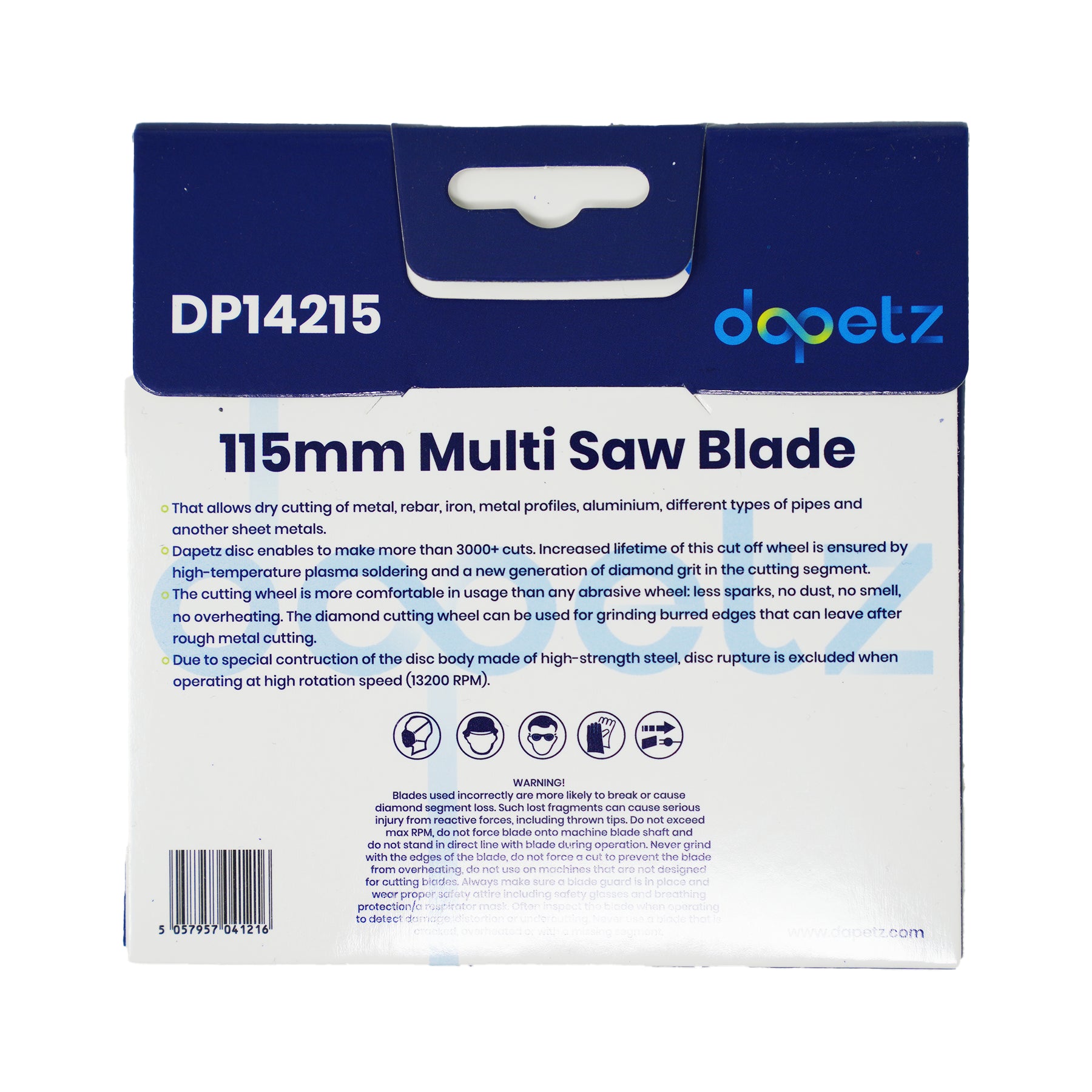 Multi Purpose Saw Metal, Steel Porcelain Cutting Blade Smooth Precise 115mm