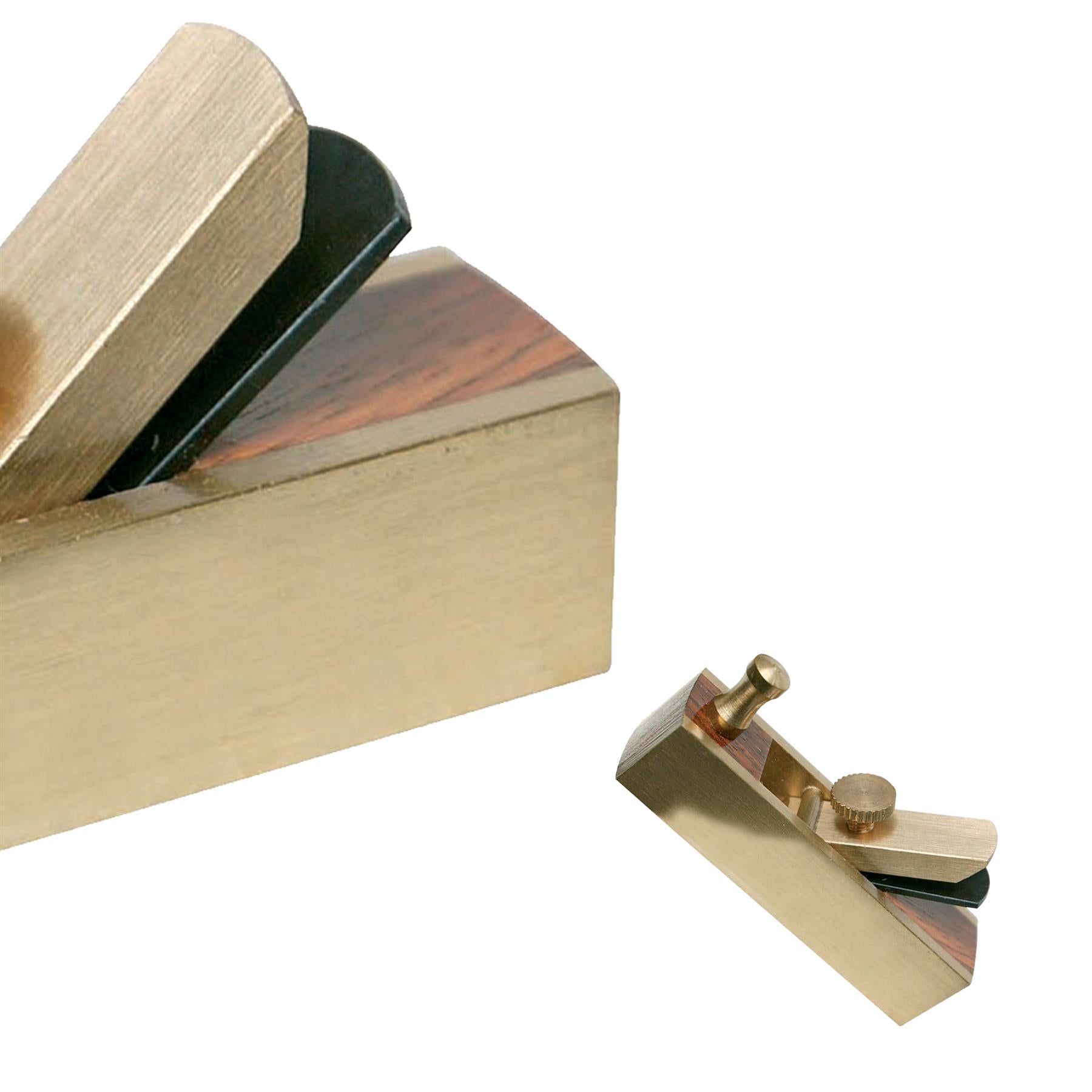 72mm BRASS & ROSEWOOD Mini Block Plane - Woodwork Carpentry Precise Planer