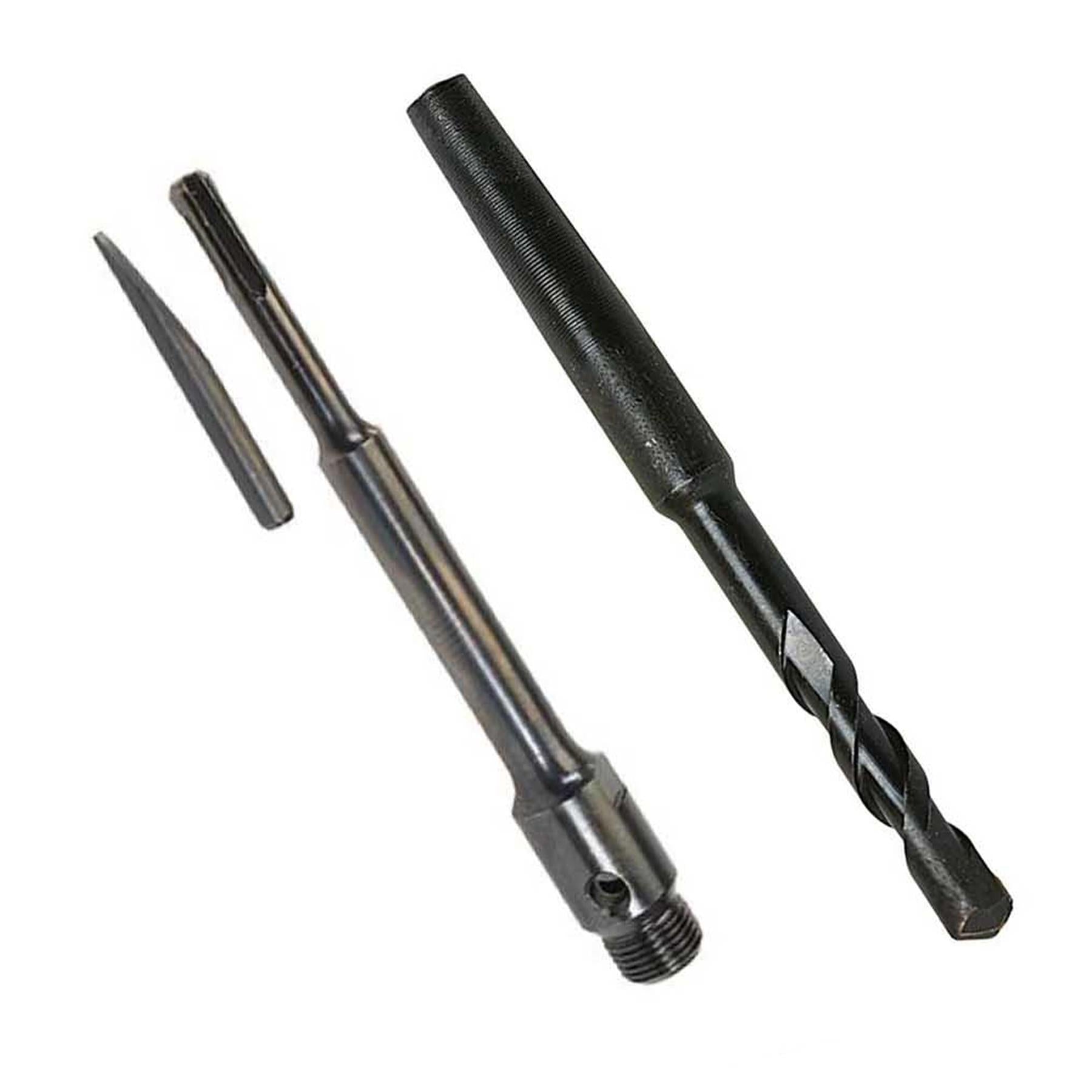 TCT Core Drill Bit 40mm Hole Saw Masonry Stone Brick SDS Plus 200mm Shaft Pilot