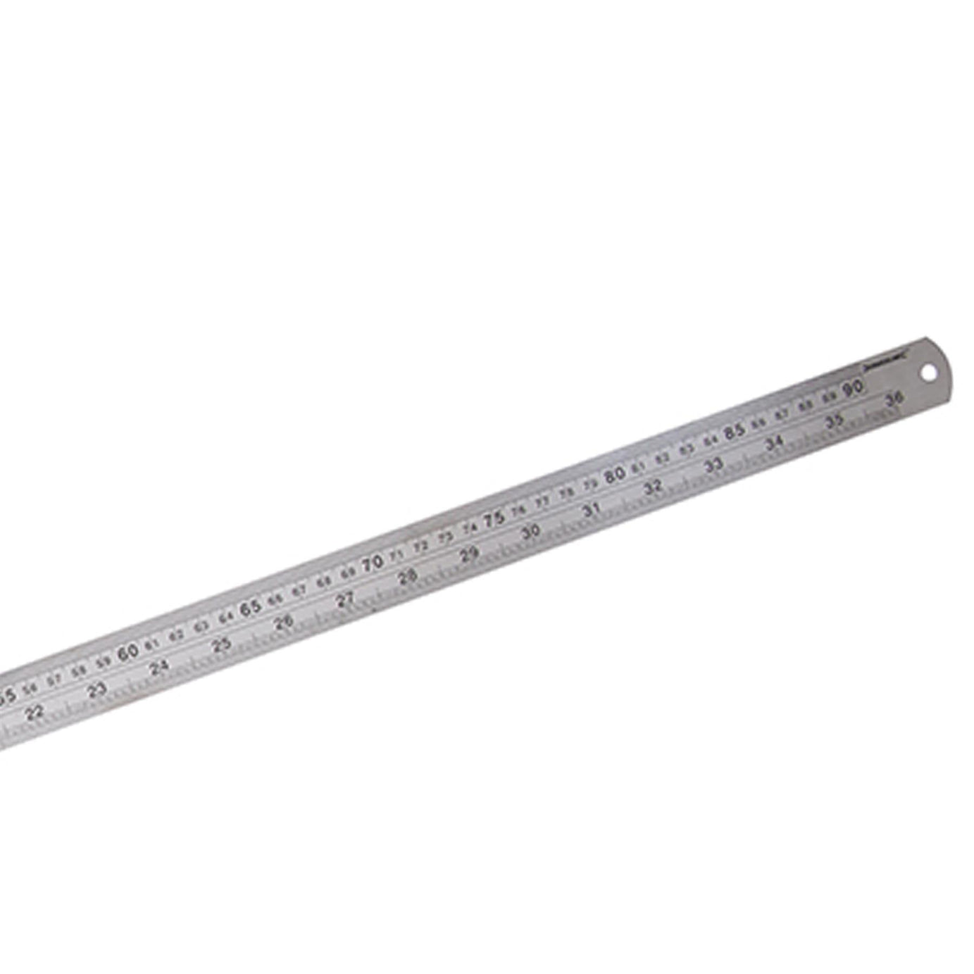 Precision Stainless Steel Rule Clear Etched Markings Inc Storage Sleeve 900mm Measure Measuring