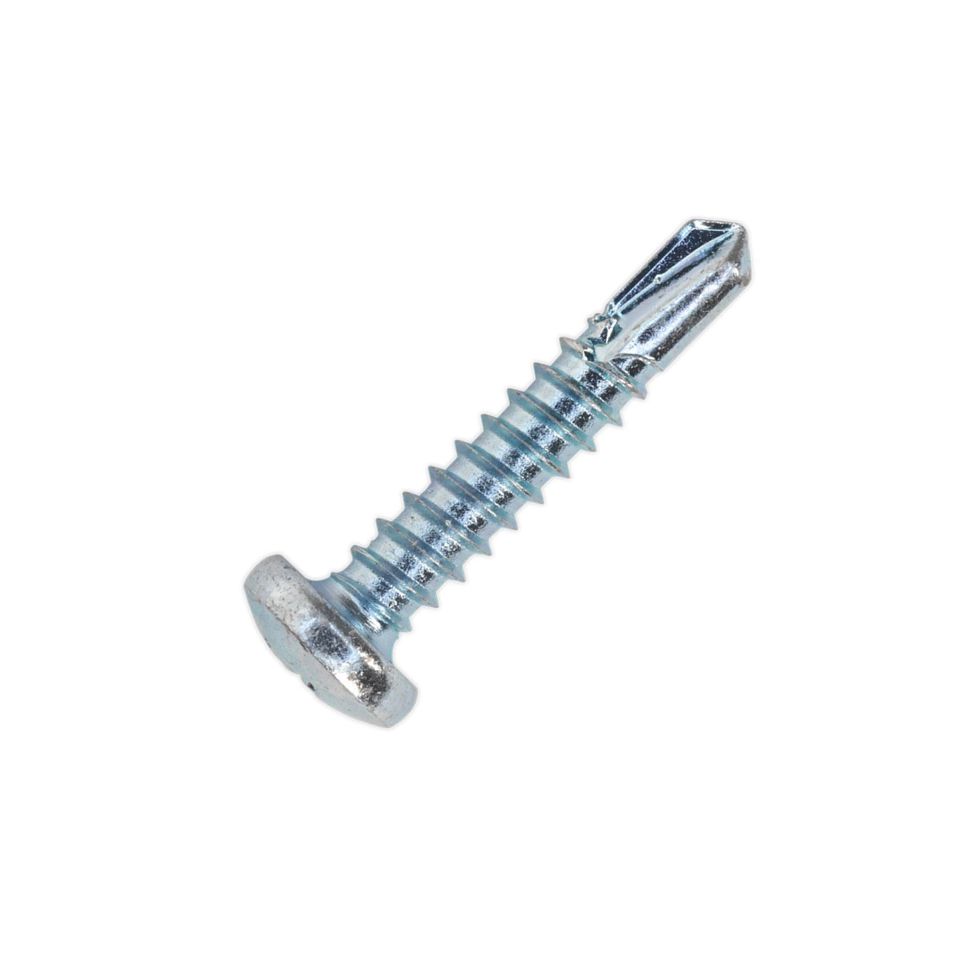 Sealey Self Drill Screw 4.8x25mm Pan Head Phillips Zinc Pk of 100