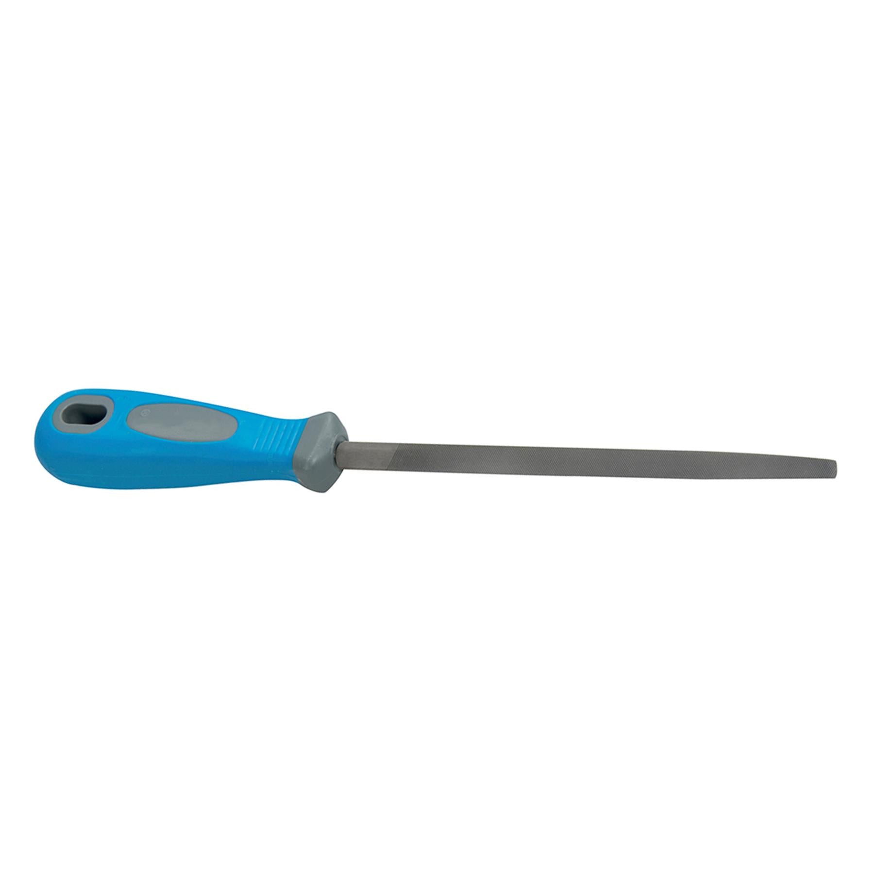 Tri Square File - 2Nd Cut 250mm Soft-Grip Handle With Hanging Hole Quality