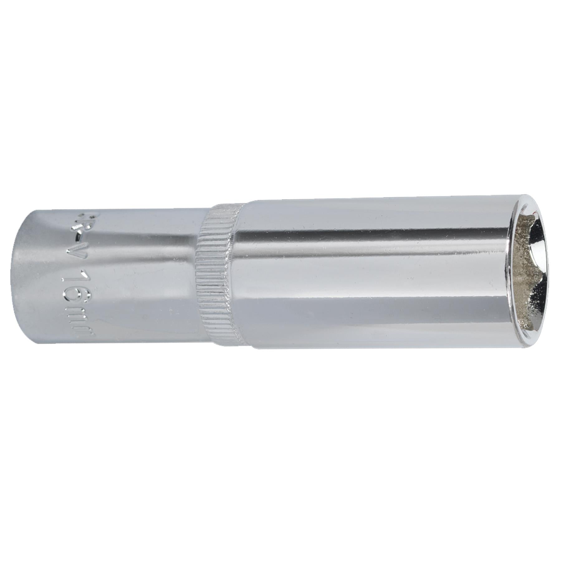 Sealey WallDrive Socket 16mm Deep 1/2"Sq Drive Fully Polished