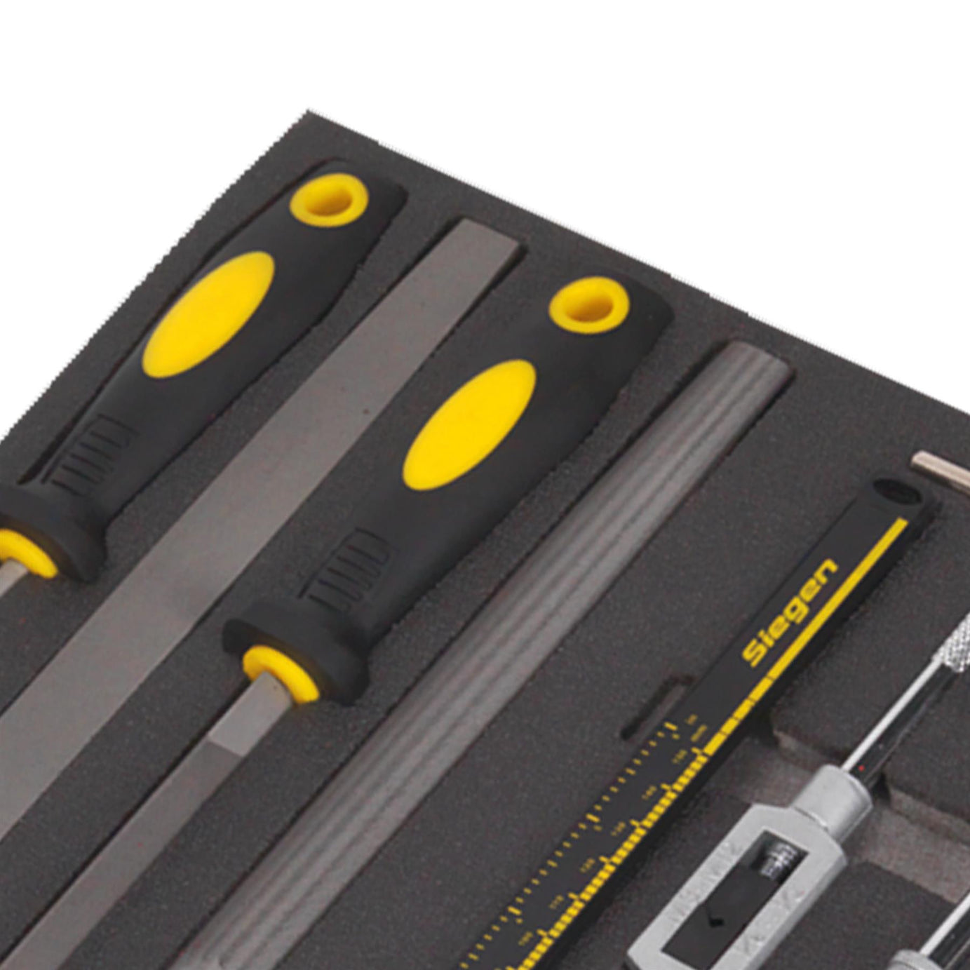 Sealey Tool Tray with Tap & Die, File & Caliper Set 48pc