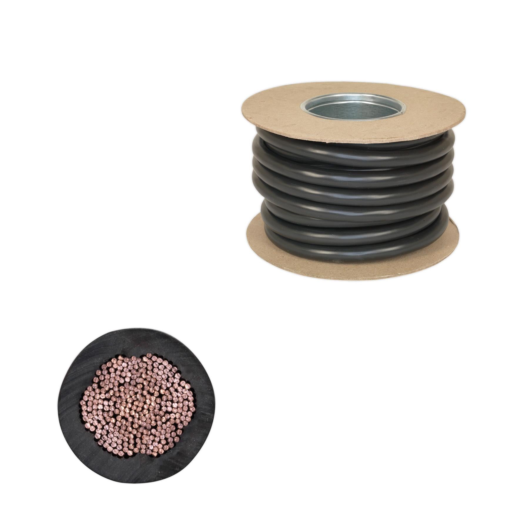 Sealey Automotive Starter Cable 315/0.40mm 40mm 300A 10m Black