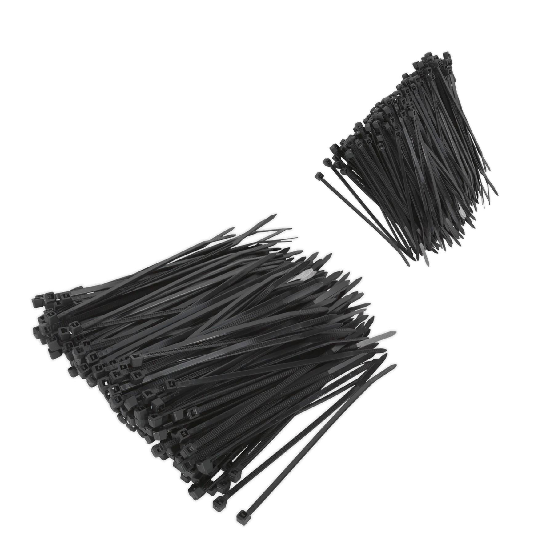 Sealey Cable Tie 100 x 2.5mm Black Pack of 200