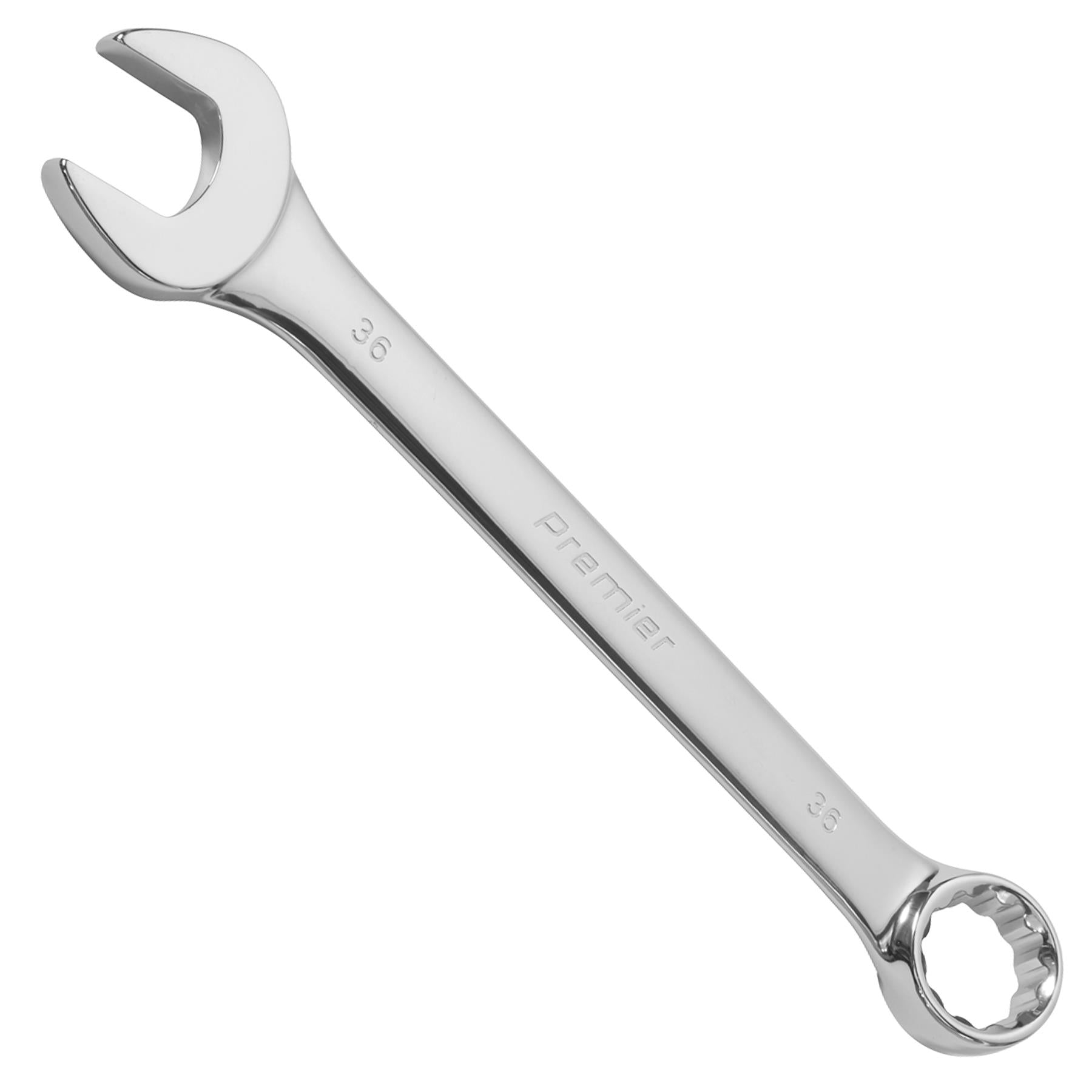 Sealey 36mm Super Jumbo Combination Spanner, Hard/Durable, Chrome Vanadium Steel