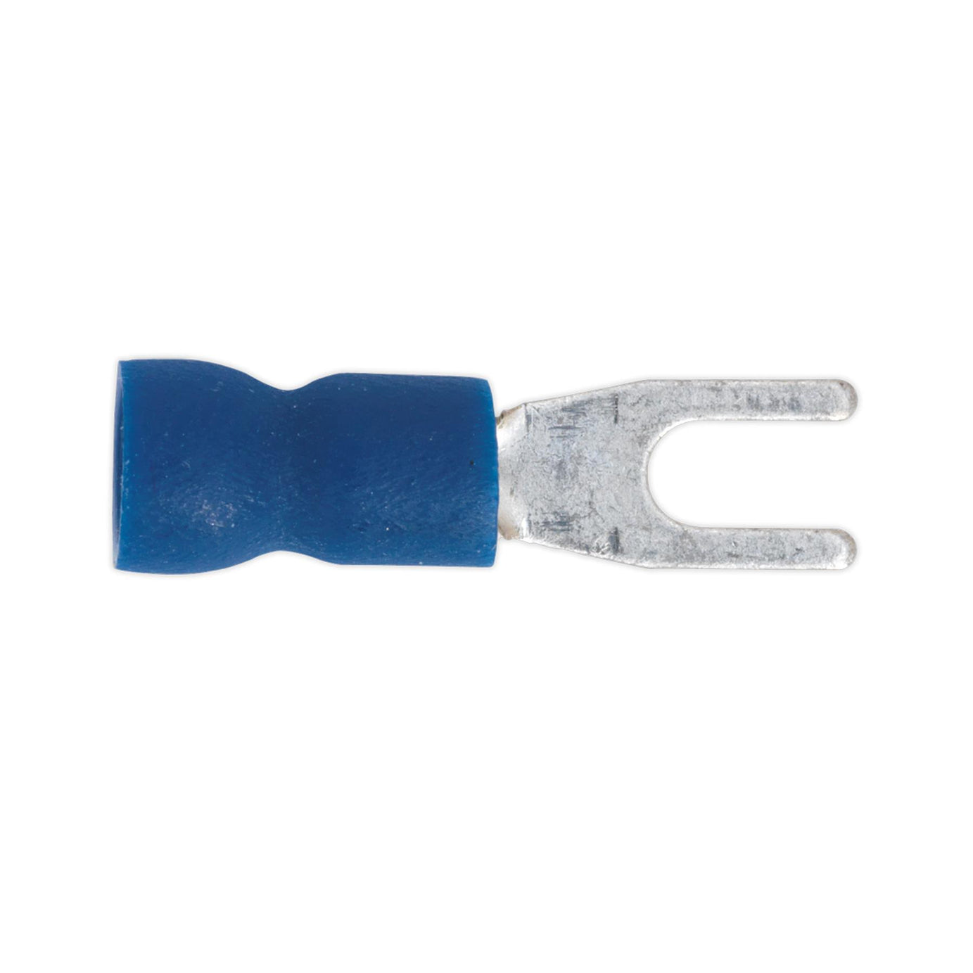 Sealey Easy-Entry Fork Terminal �3.7mm (4BA) Blue Pack of 100