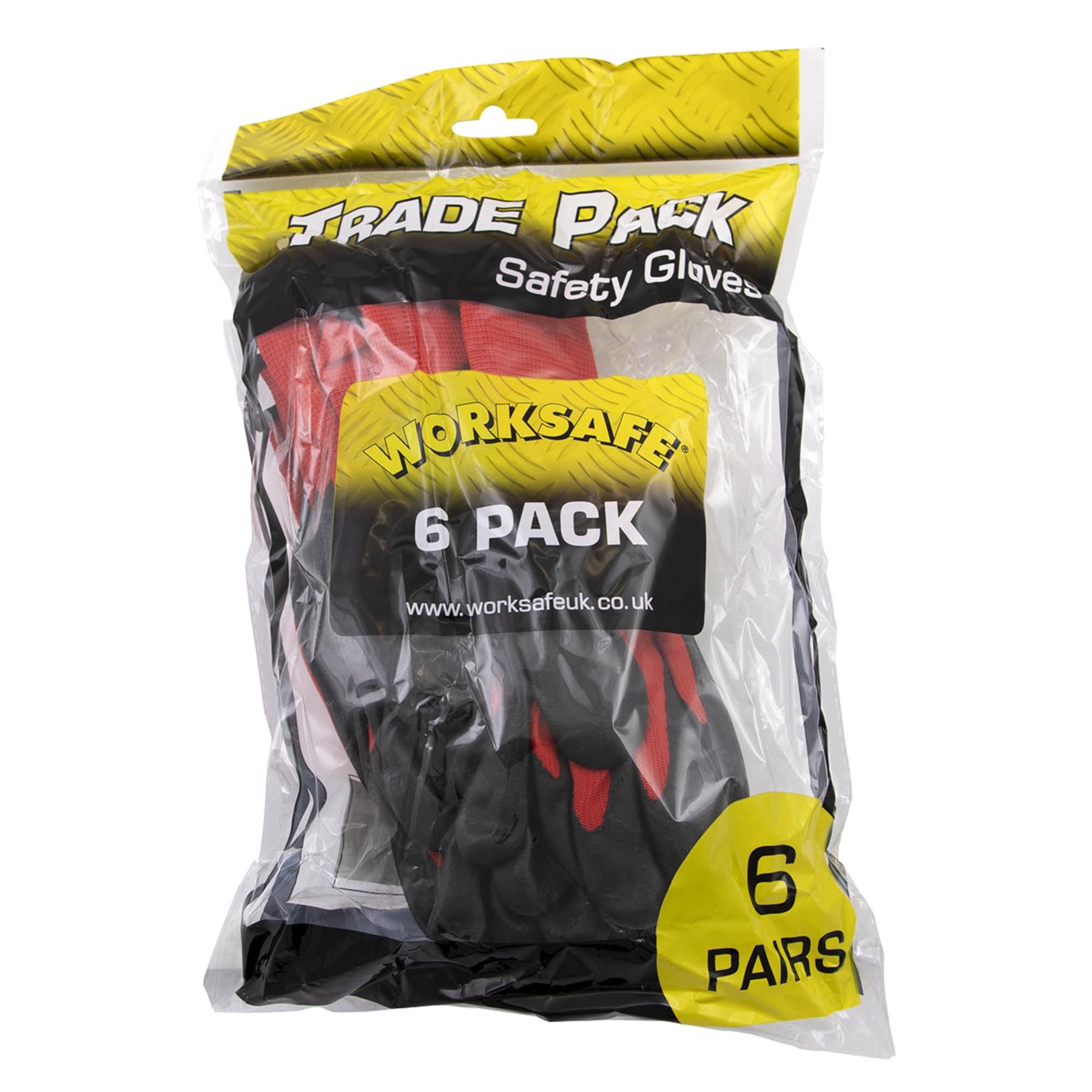 Sealey Flexi Grip Nitrile Palm Gloves (Large) - Pack of 6 Pairs