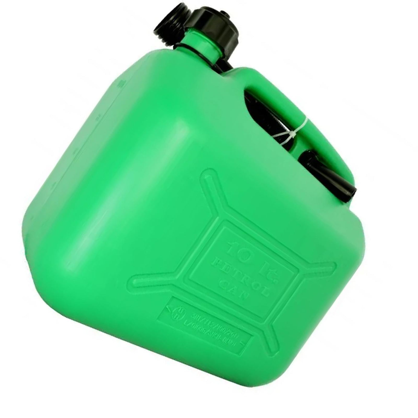 10L Green Durable Plastic Fuel Can flexible spout