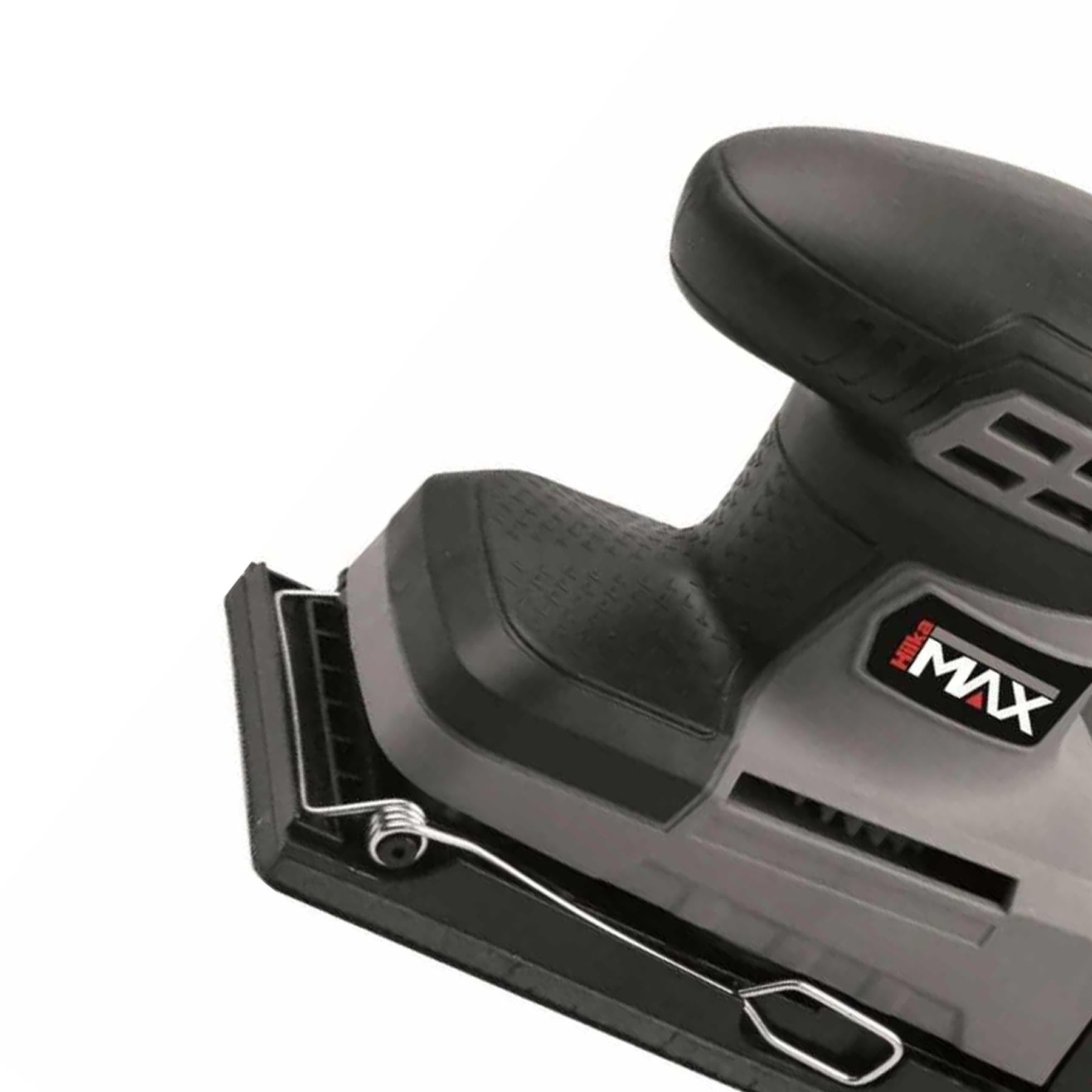 260W 1/3 Sheet Sander Dust Collection Box & 3 Hook & Loop Sanding Sheets