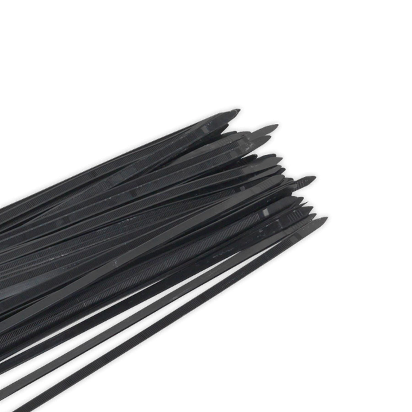 Sealey Cable Ties Nylon Zip Tie Wraps Strong Long 450 x 7.6mm Black Pack of 50