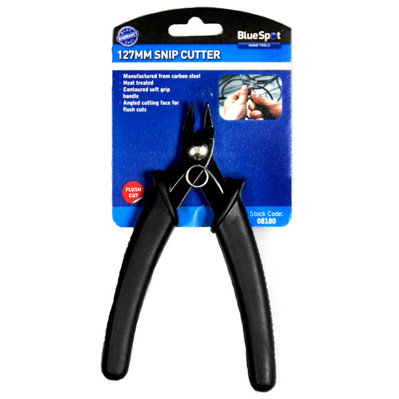 Bluespot 127mm Precision Flush Mini Wire Side Cutter Pliers Cable Snips