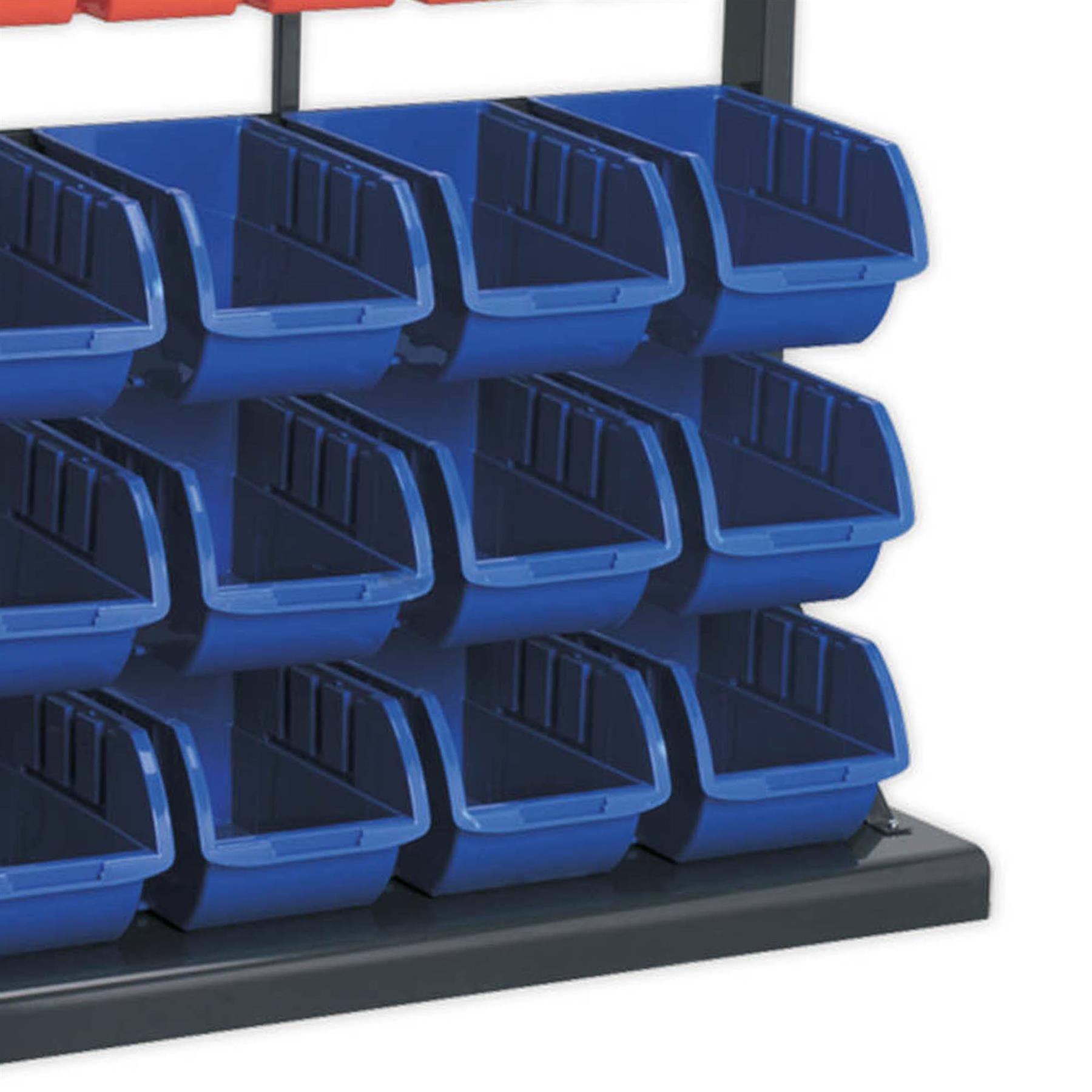 Sealey Bin Storage System 47 Bins Steel racking Blue
