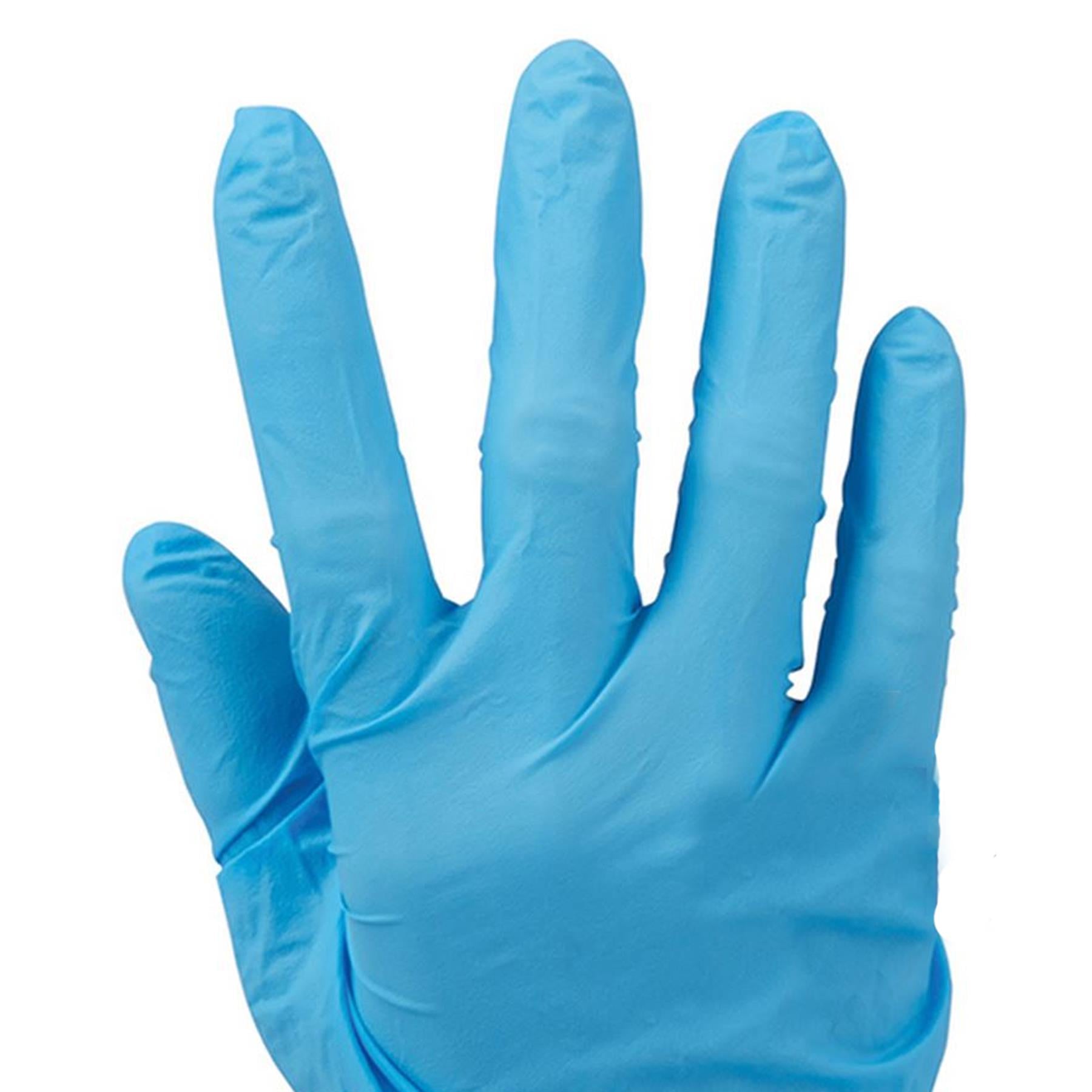 100 Pc Disposable Nitrile Gloves Powder Free Large Food Use Mechanic Medical