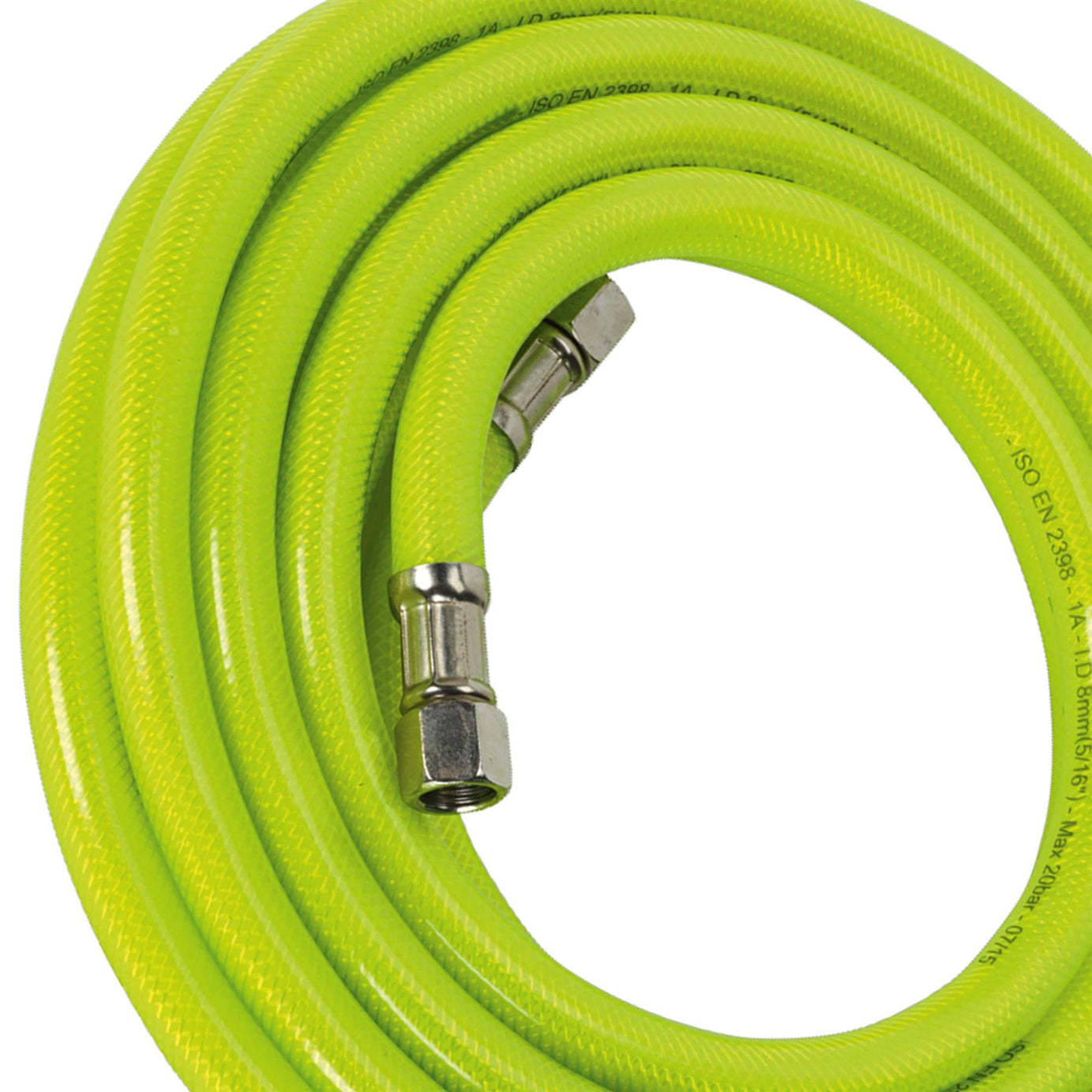 Sealey Air Hose High-Visibility 5m x 8mm with 1/4"BSP Unions