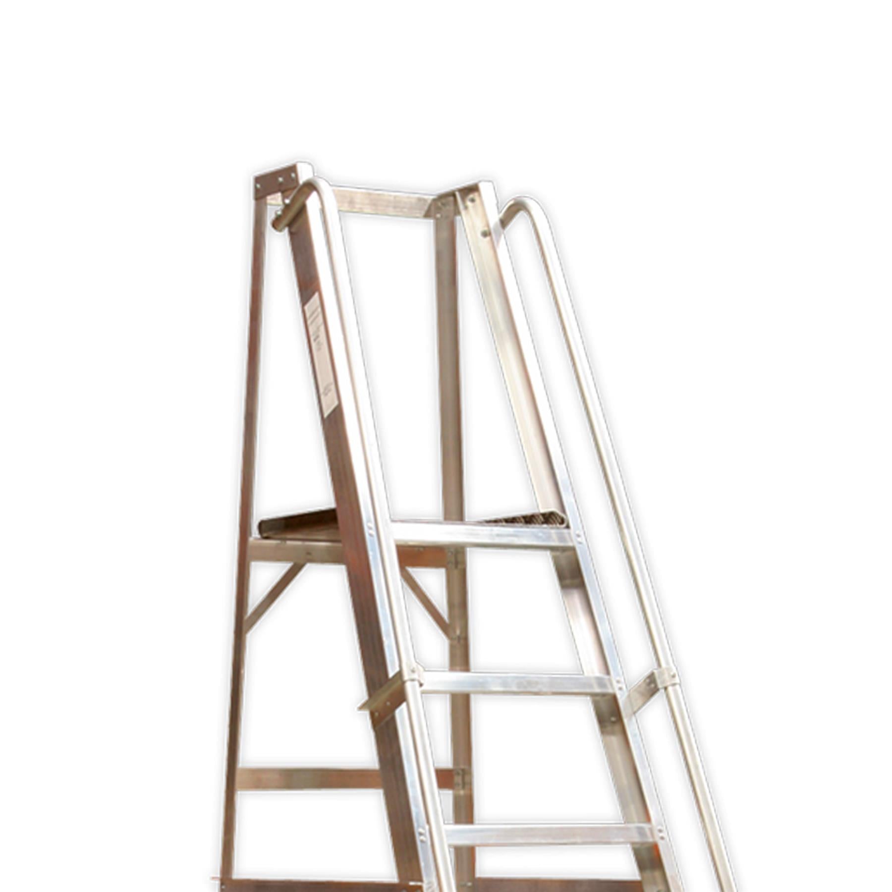 Sealey Warehouse Steps 14-Tread - WS14 Non-Slip Safety Hand Rails