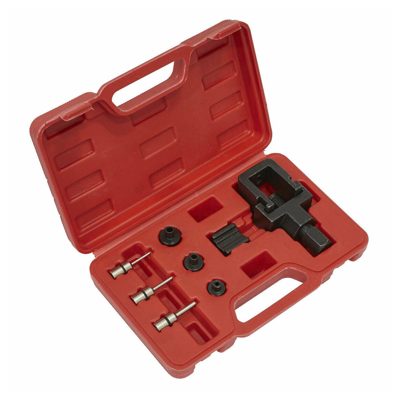 Sealey Motorcycle Chain Splitter & Riveting Tool Set - Heavy-Duty