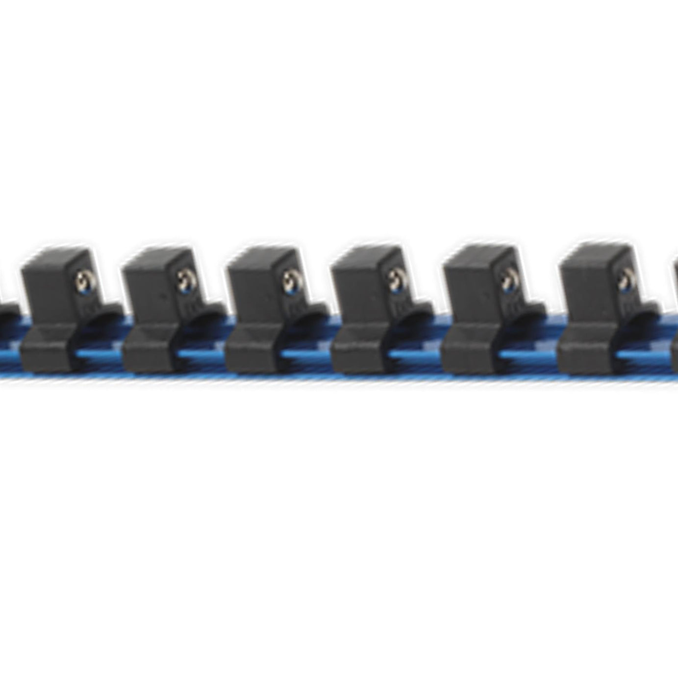Sealey Socket Retaining Rail with 14 Clips Aluminium 1/2"Sq Drive