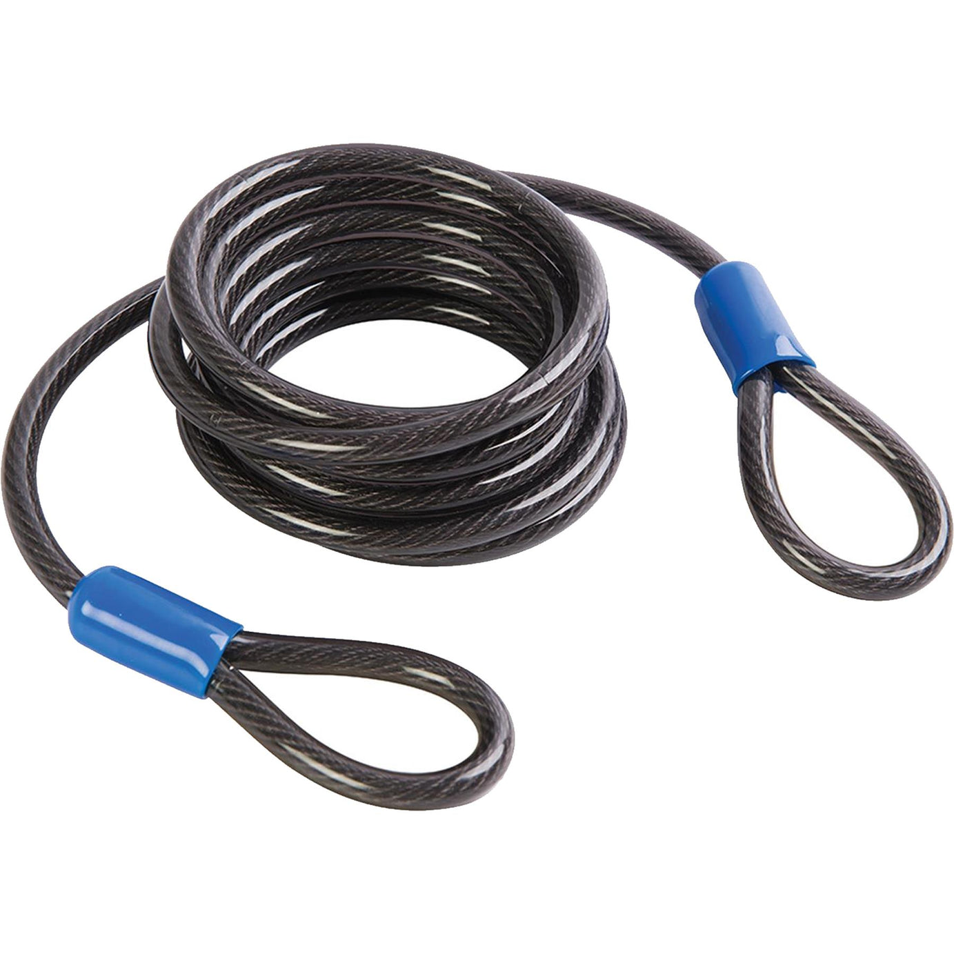 Looped Steel Security Cable - 2.5M X 8mm Heavy Duty Multi-Strand Twisted Steel