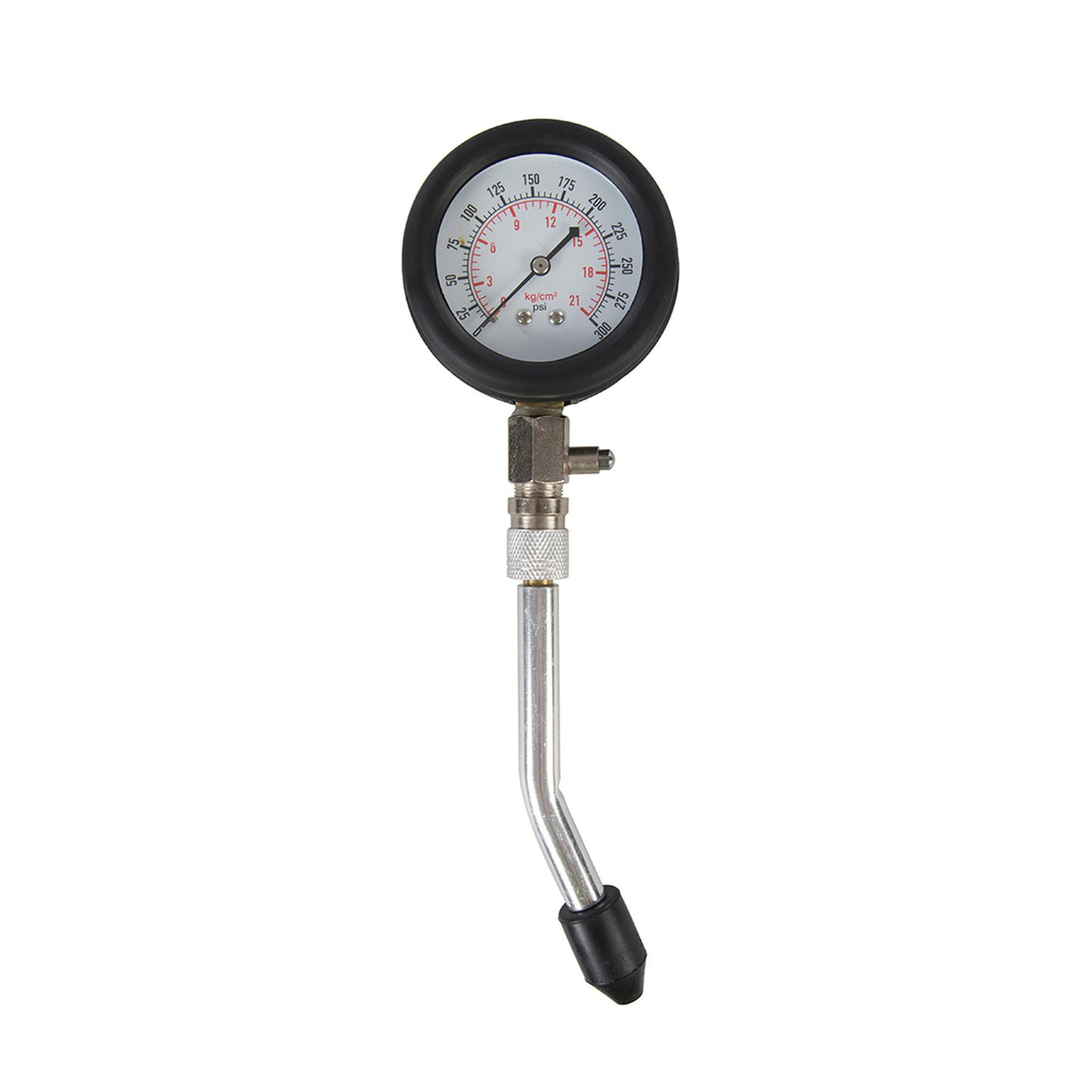 Petrol Engine Compression Test Kit 8pce 0 - 300psi Angled Push On Connectors