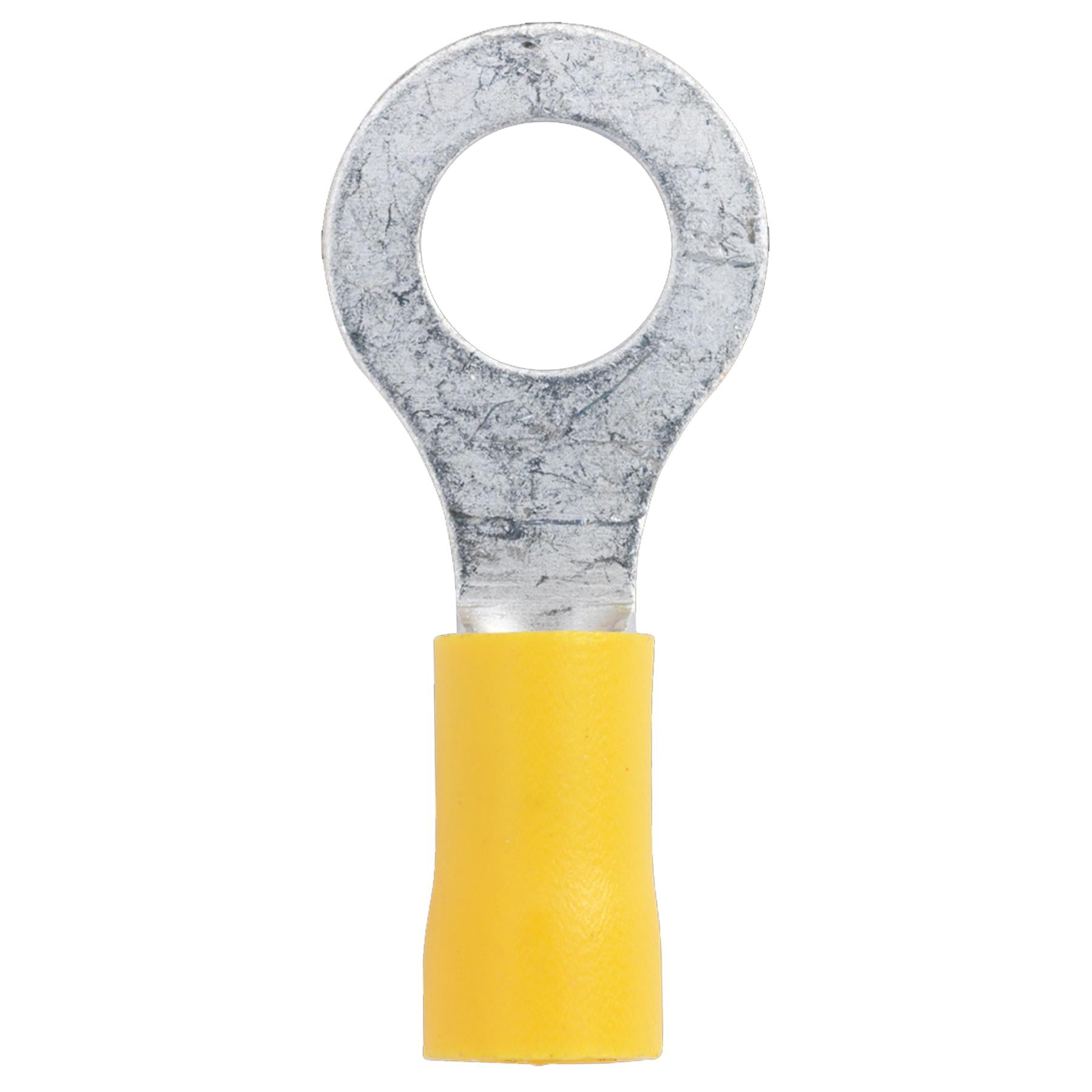 Easy-Entry Ring Terminal 8.4mm (5/16") Yellow Pack of 100 Sealey