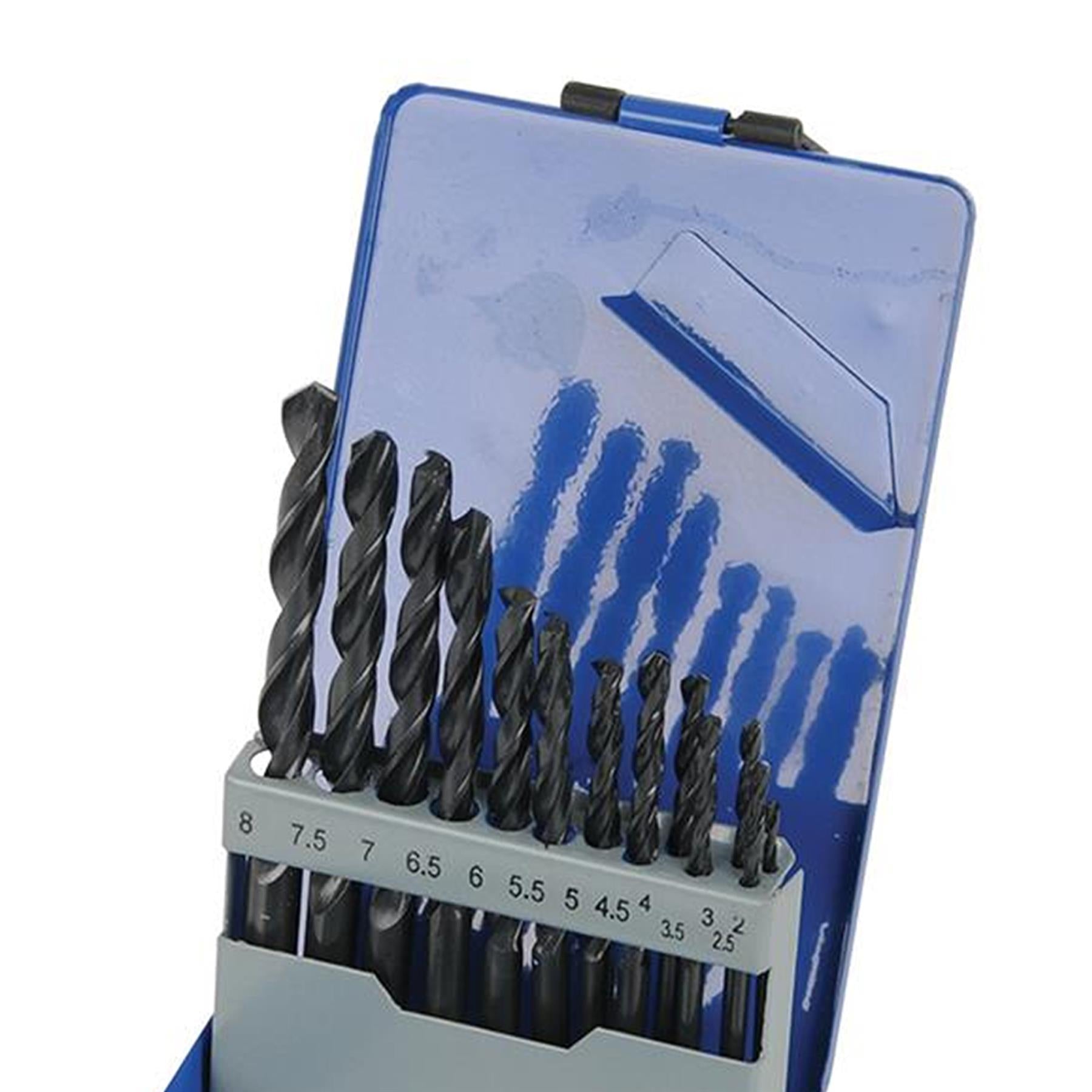 Quality 13Pce HSS-R Jobber Drill Bit Set 2mm - 8mm Hand Tool Drills DIY