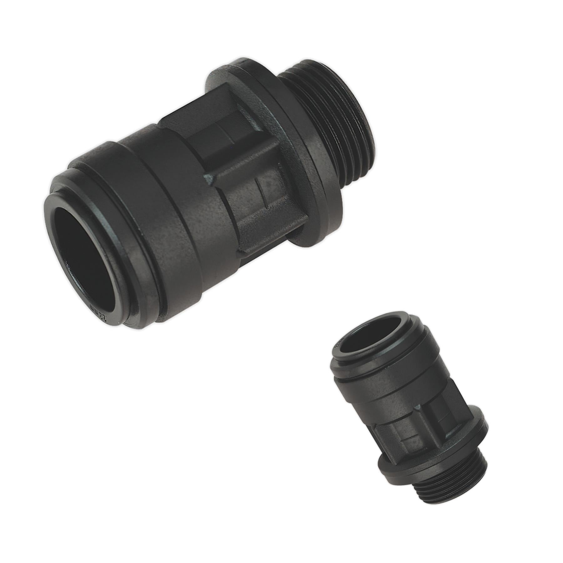 Sealey Straight Adaptor 22mm 3/4"BSP Pack of 2 (Speedfit-PM012216E)