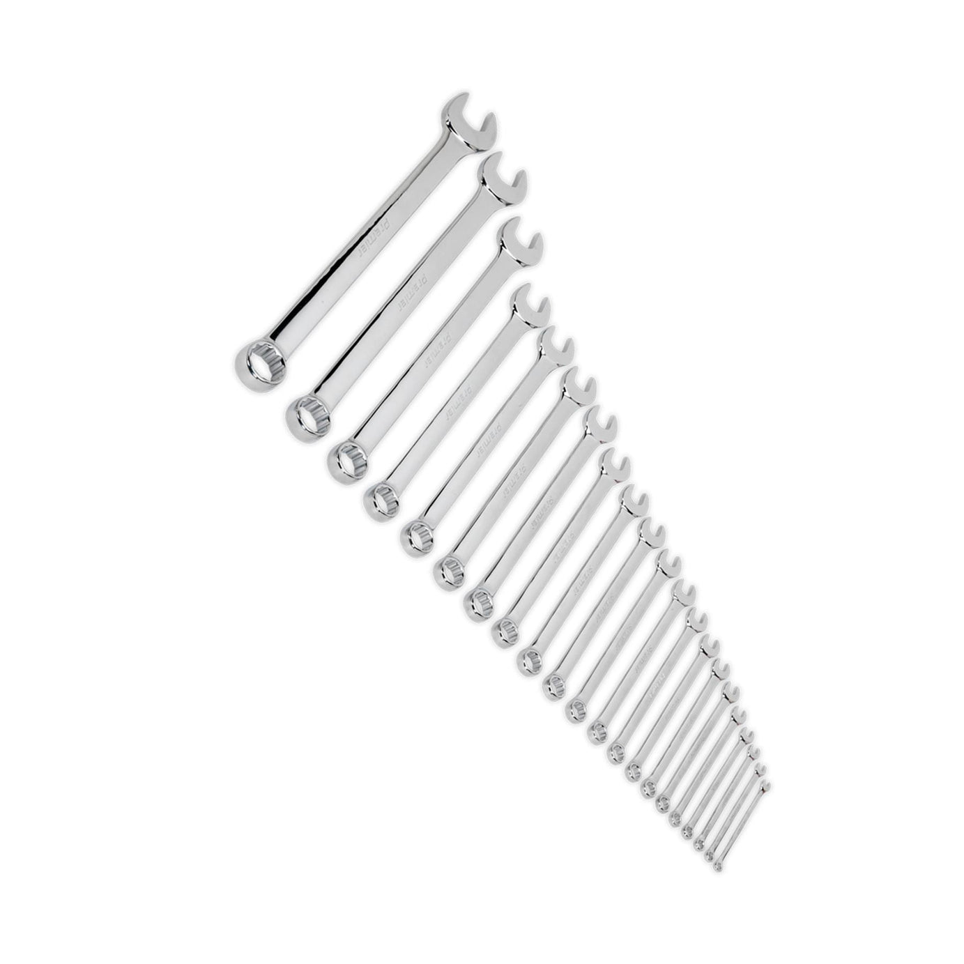 Sealey Combination Spanner Set 21pc Jumbo Metric Fully Polished & mirror Finish