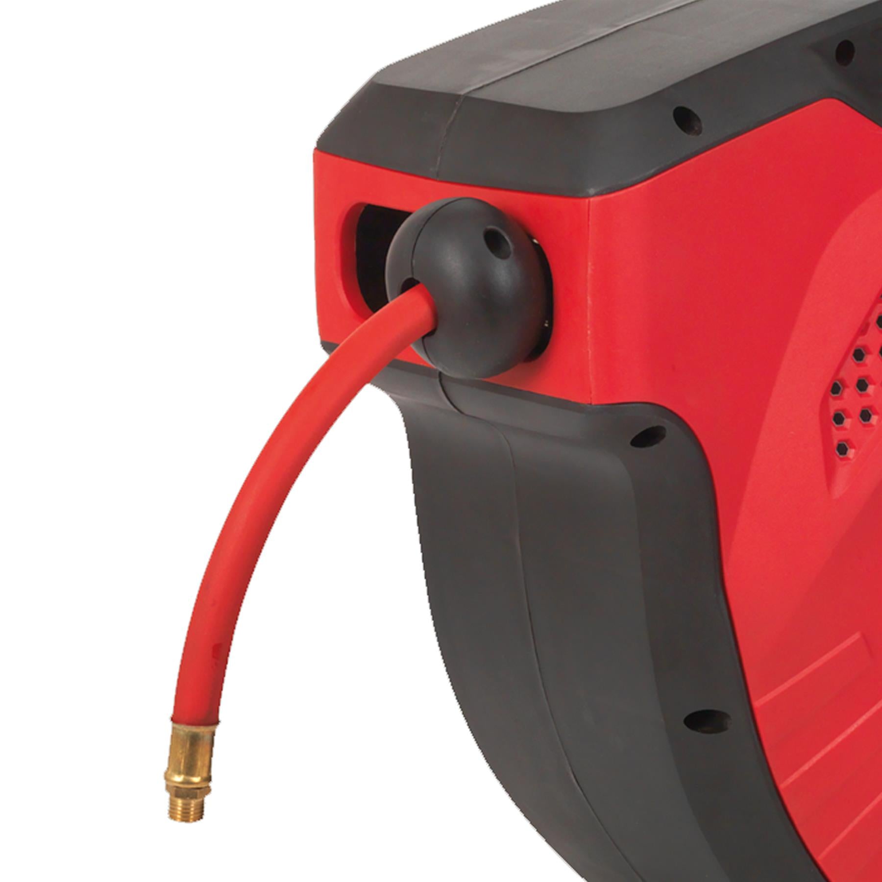 Sealey Air Hose Reel Auto-Rewind Control 15m �10mm ID - Rubber Hose