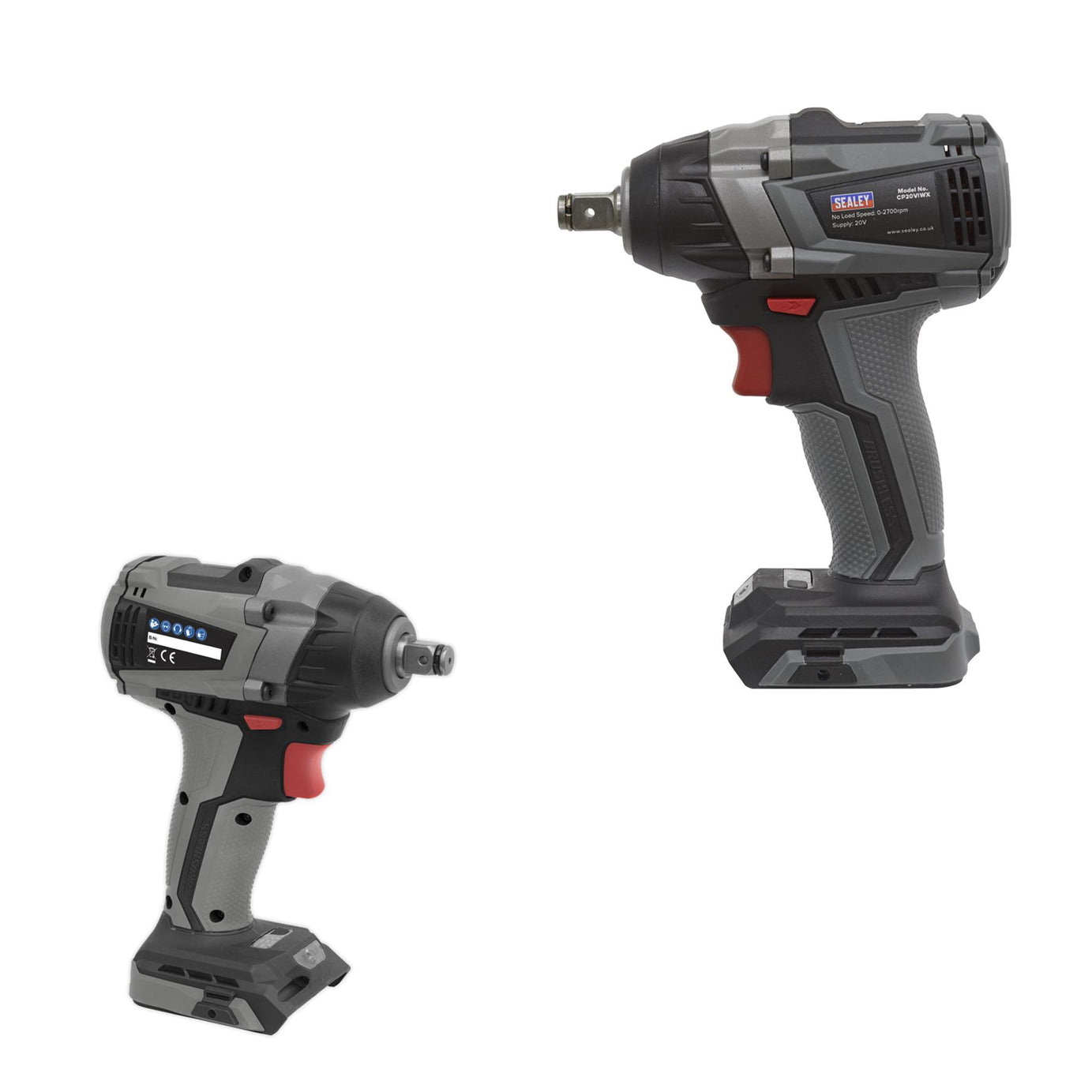 Sealey Brushless Impact Wrench 20V 1/2"Sq 300Nm - Body Only