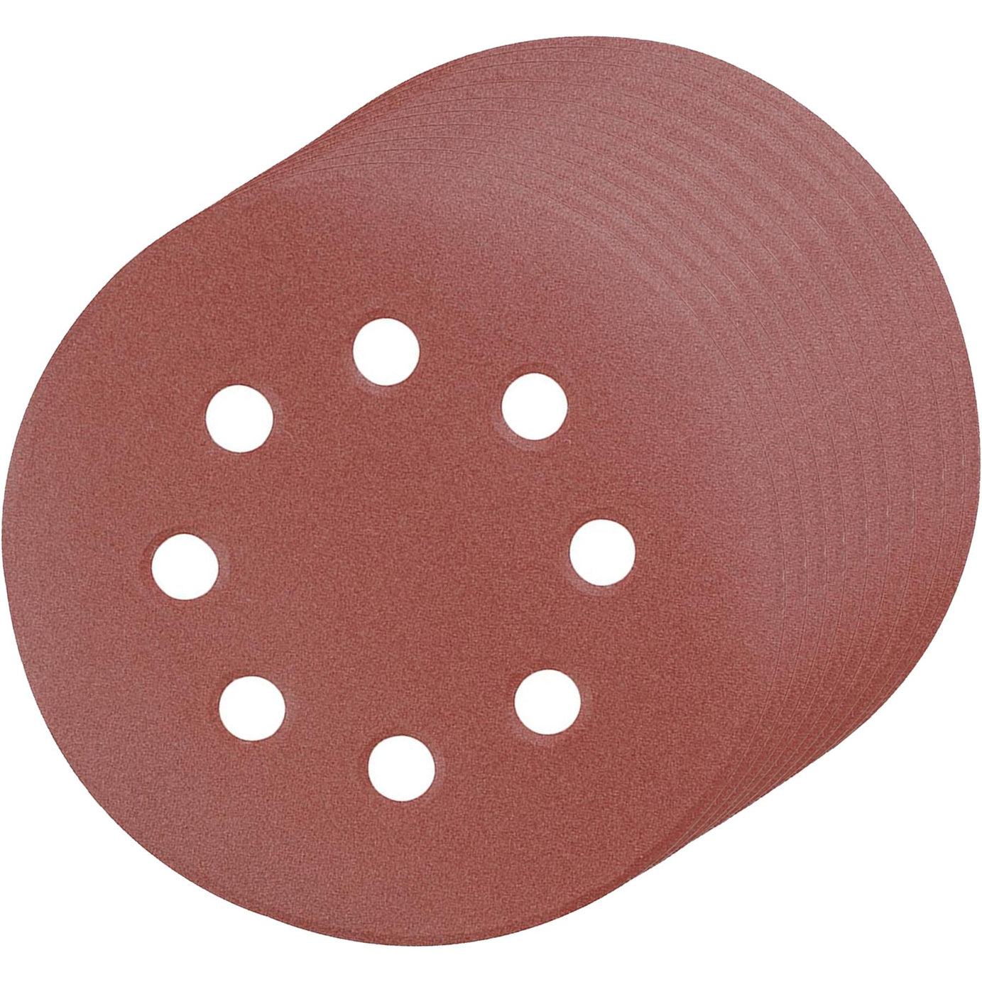 Punched Sanding Discs 125mm 10Pk Grit 240 Hook & Loop Aluminium Oxide New