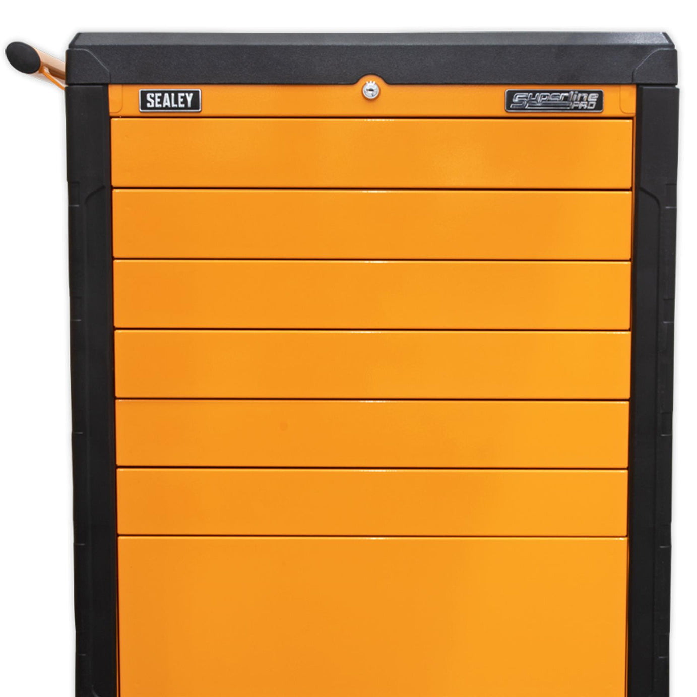 Sealey Rollcab 7 Drawer Push-To-Open Hi-Vis Orange APPD7O