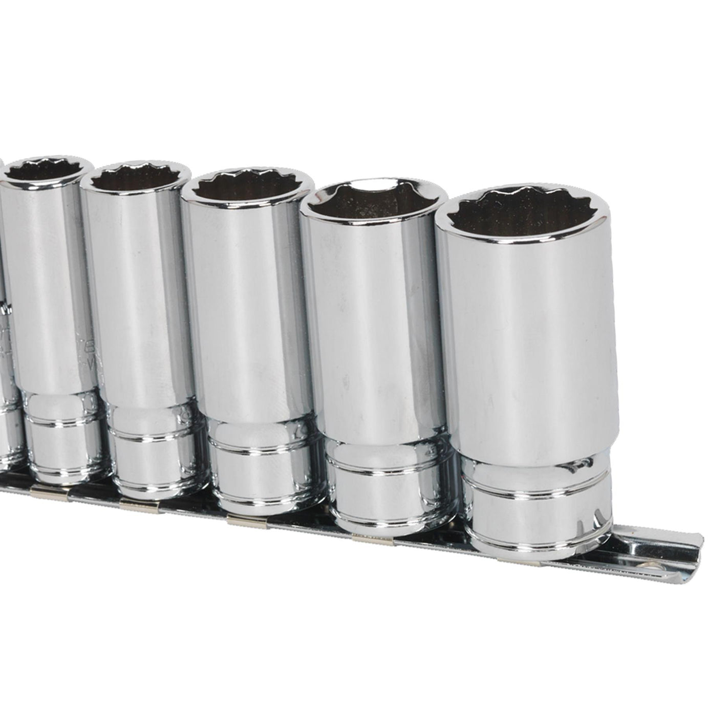 Sealey Socket Set 7pc 3/8"Sq Drive Deep Whitworth