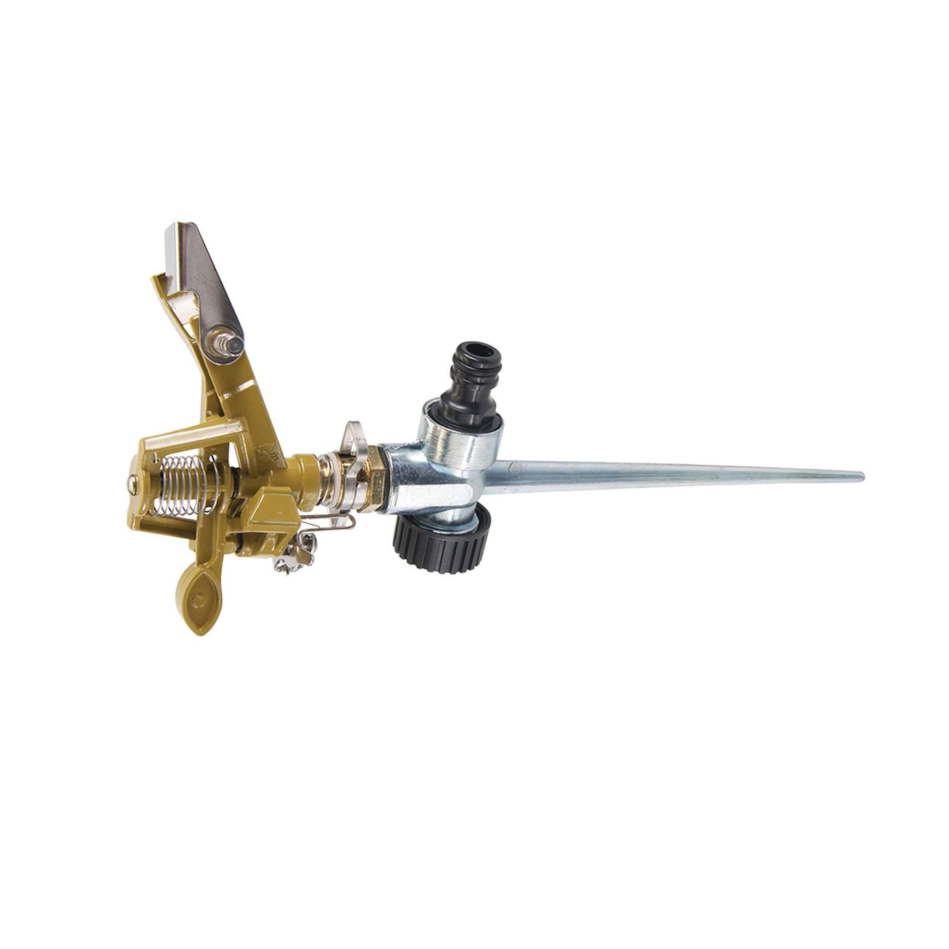 Garden Metal Spike Lawn Grass Hose 360 Degree Water Impulse Sprinkler