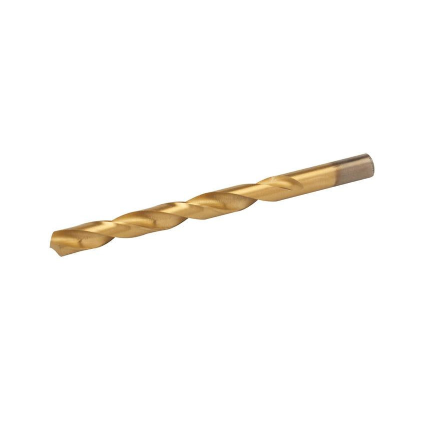 Hss Titanium-Coated Drill Bits 10.0mm Durable High Speed Metal Wood Plastic