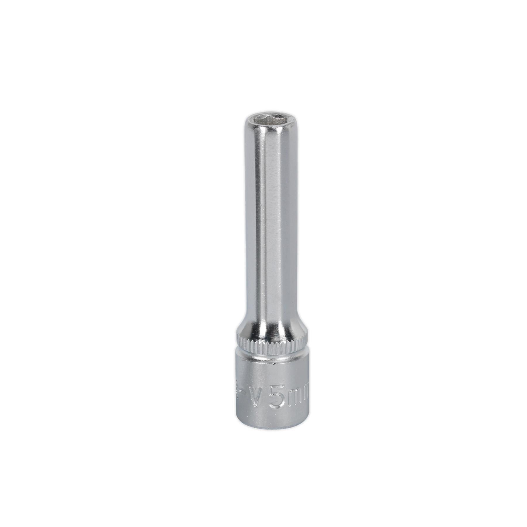 Sealey WallDrive Socket 5mm Deep 1/4"Sq Drive